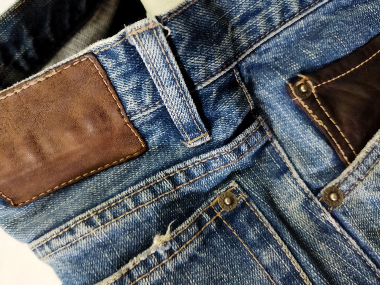 PPFM Japanese PPFM Original Distressed Design Jeans Size US 33 - 8 Thumbnail