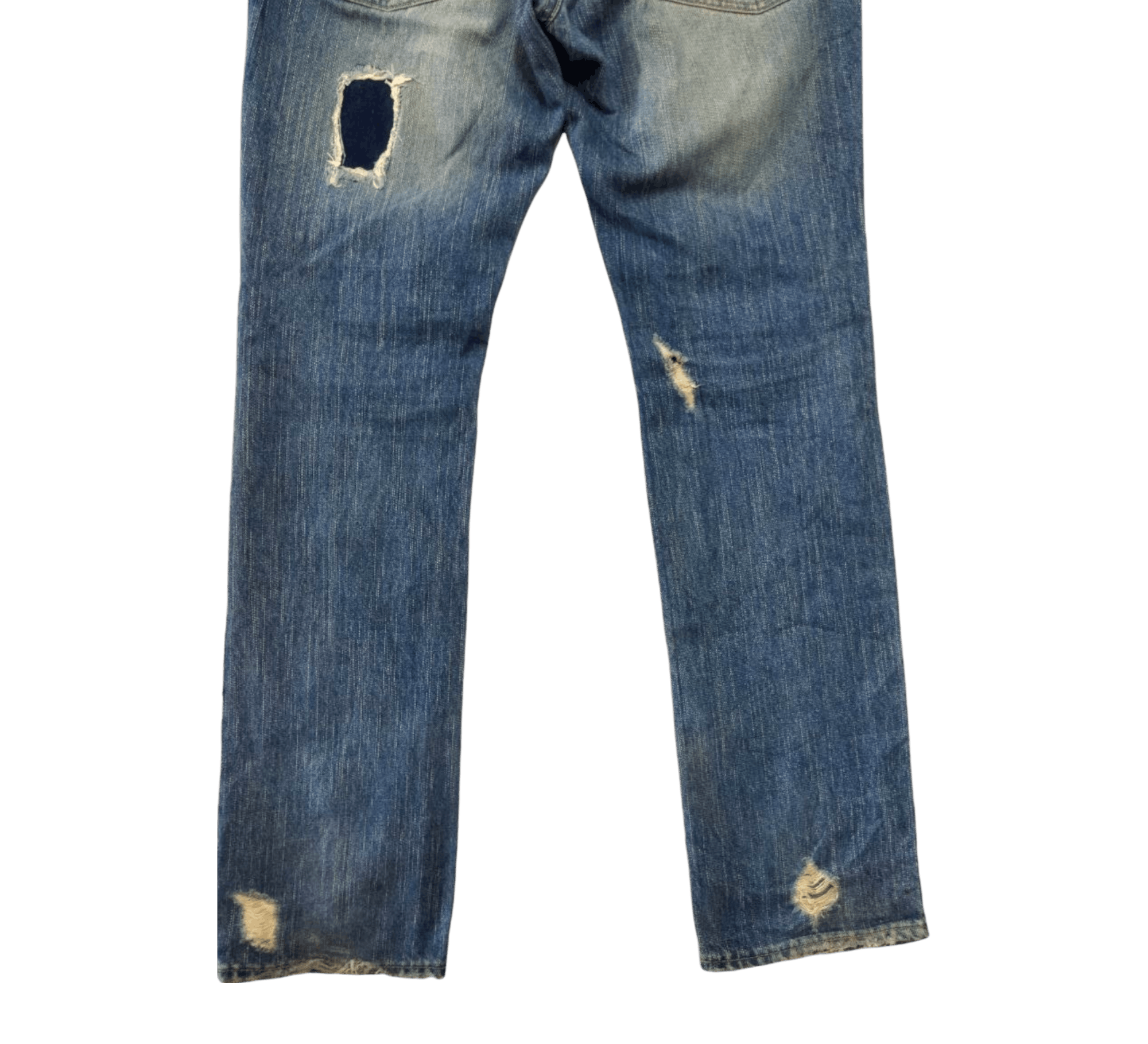 PPFM Japanese PPFM Original Distressed Design Jeans Size US 33 - 6 Thumbnail