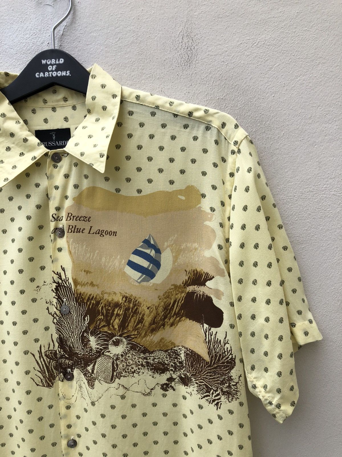 Trussardi Vintage Trussardi Made in Japan Rayon Shirt Size US L / EU 52-54 / 3 - 2 Thumbnail
