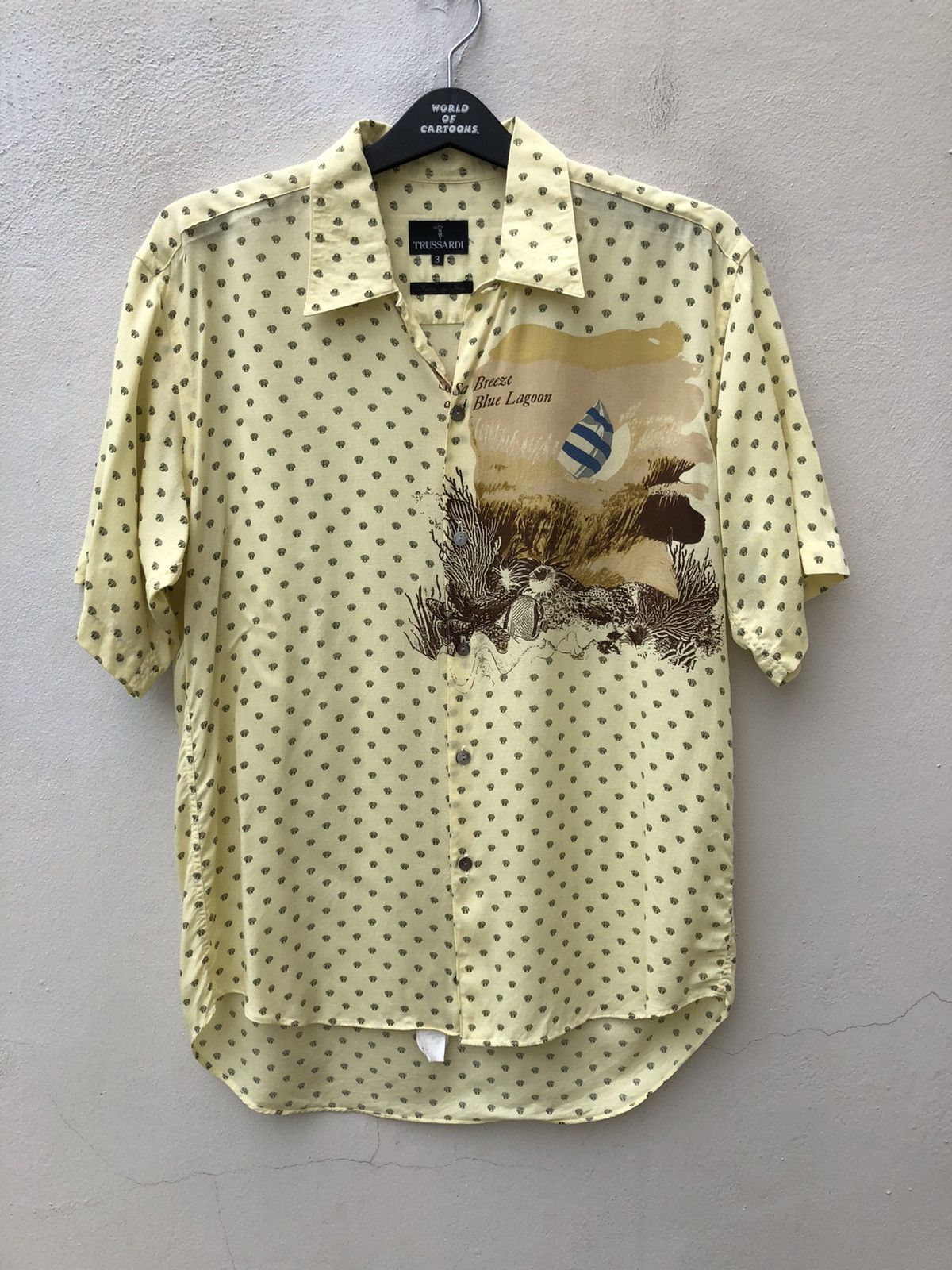 Trussardi Vintage Trussardi Made in Japan Rayon Shirt Size US L / EU 52-54 / 3 - 5 Thumbnail