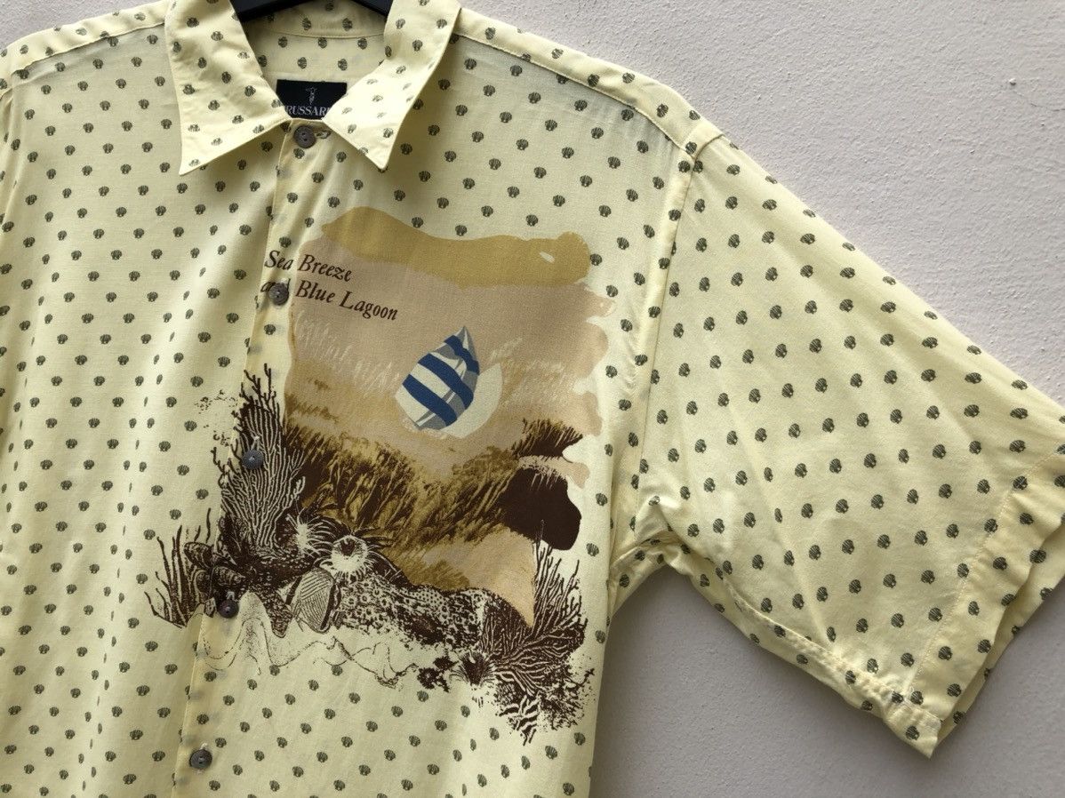 Trussardi Vintage Trussardi Made in Japan Rayon Shirt Size US L / EU 52-54 / 3 - 4 Thumbnail