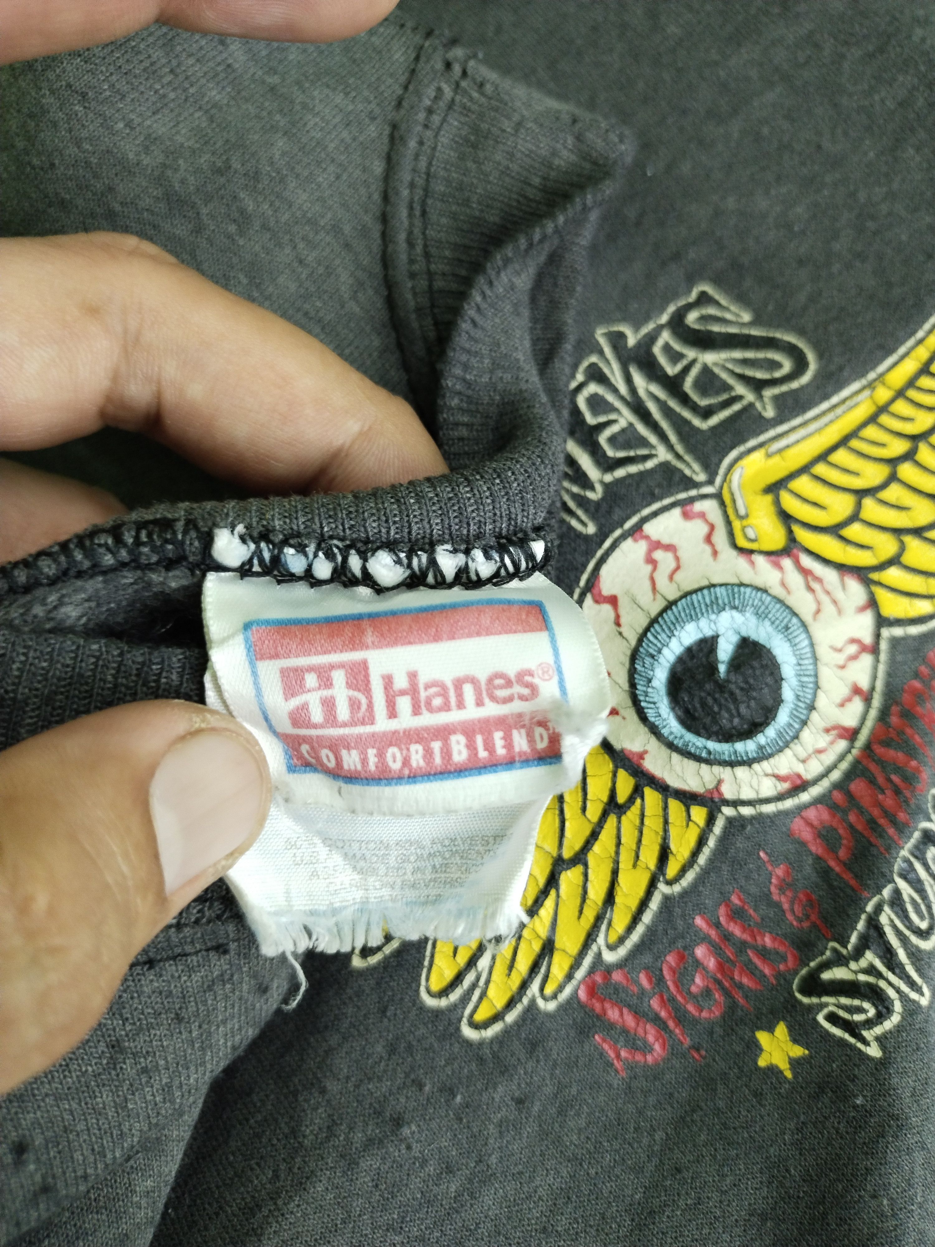 If Six Was Nine × Moon Collective × Vintage VINTAGE MOON EYES FLYING EYES SIGNS PIRATRIPING SWEATSHIRT Size US L / EU 52-54 / 3 - 8 Thumbnail