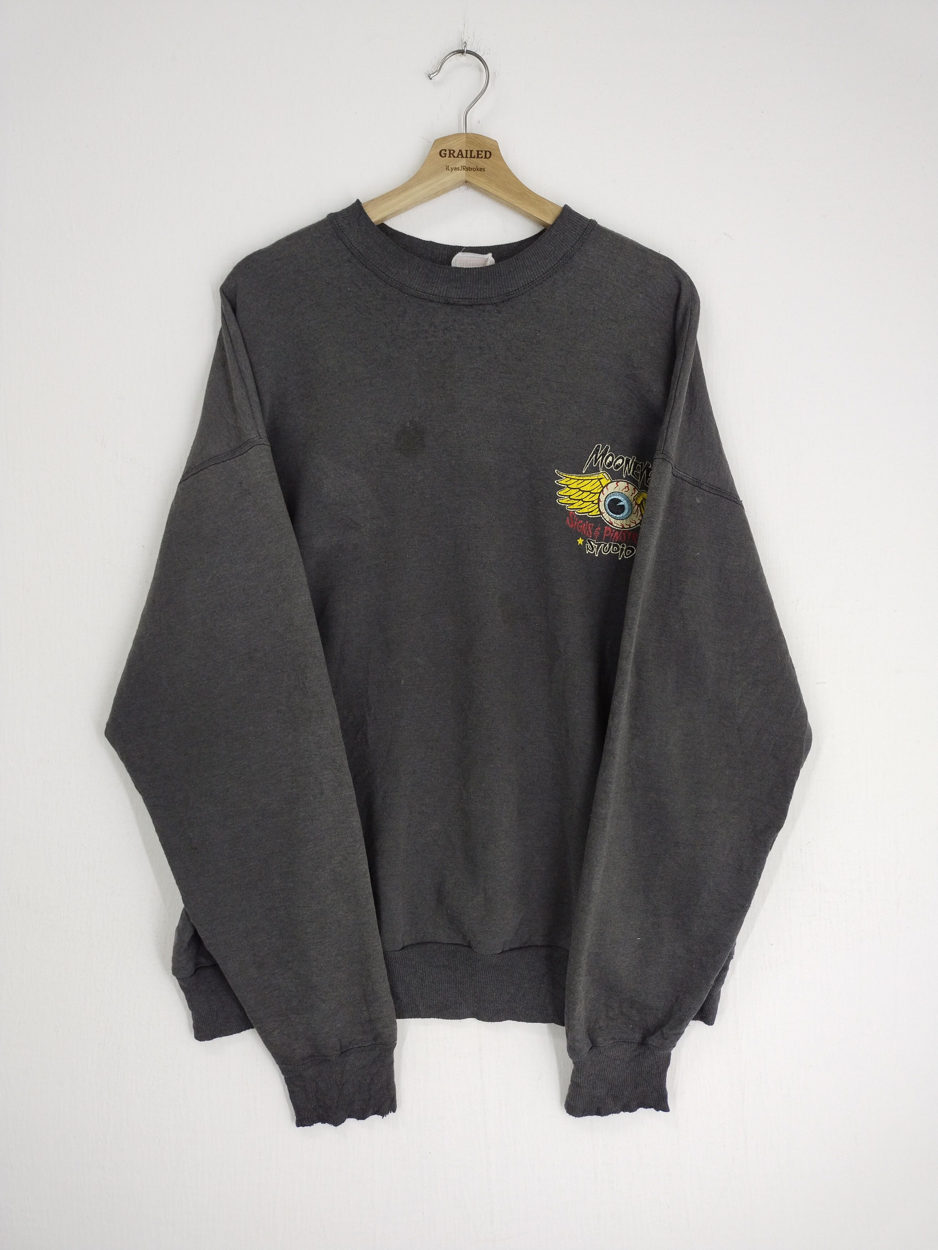 If Six Was Nine × Moon Collective × Vintage VINTAGE MOON EYES FLYING EYES SIGNS PIRATRIPING SWEATSHIRT Size US L / EU 52-54 / 3 - 4 Thumbnail