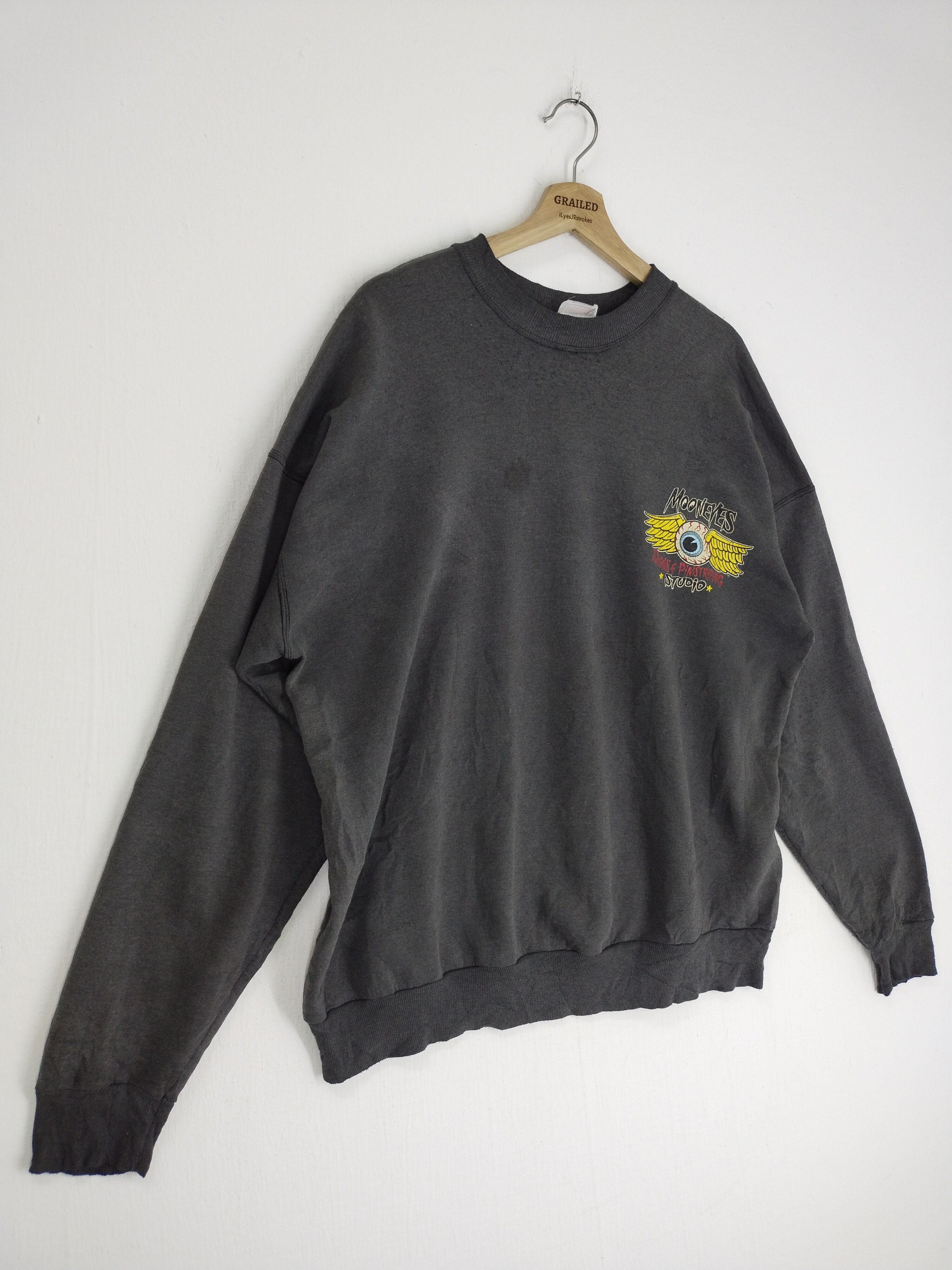 If Six Was Nine × Moon Collective × Vintage VINTAGE MOON EYES FLYING EYES SIGNS PIRATRIPING SWEATSHIRT Size US L / EU 52-54 / 3 - 7 Thumbnail