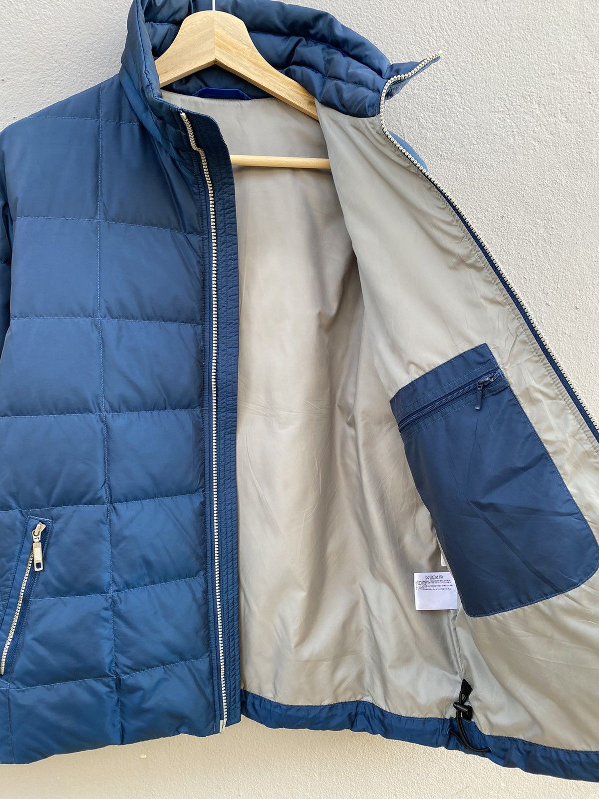 Japanese Brand vintage 90s uniqlo puffer down metallic blue jacket Size US L / EU 52-54 / 3 - 4 Thumbnail