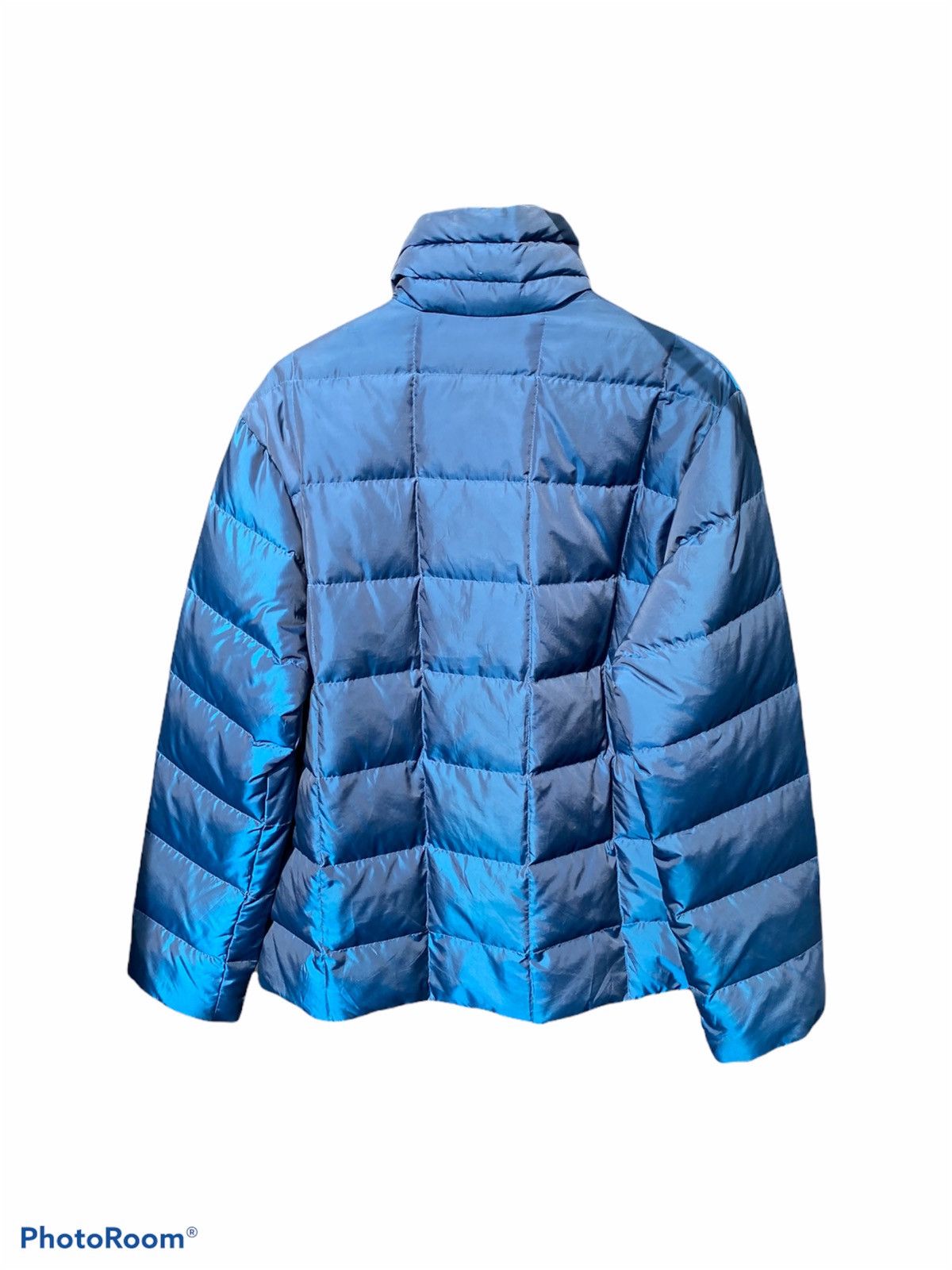 Japanese Brand vintage 90s uniqlo puffer down metallic blue jacket Size US L / EU 52-54 / 3 - 2 Thumbnail