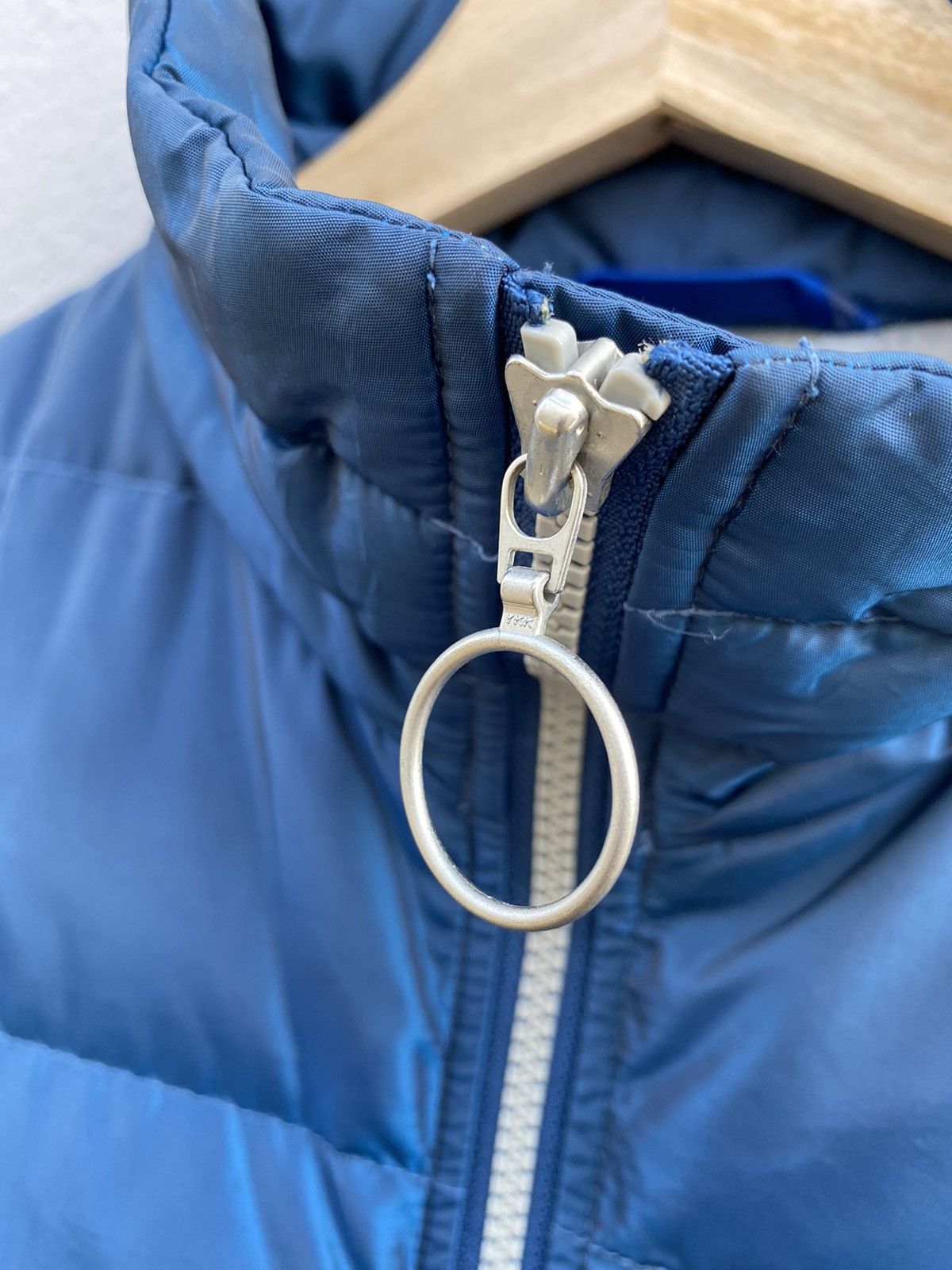 Japanese Brand vintage 90s uniqlo puffer down metallic blue jacket Size US L / EU 52-54 / 3 - 5 Thumbnail