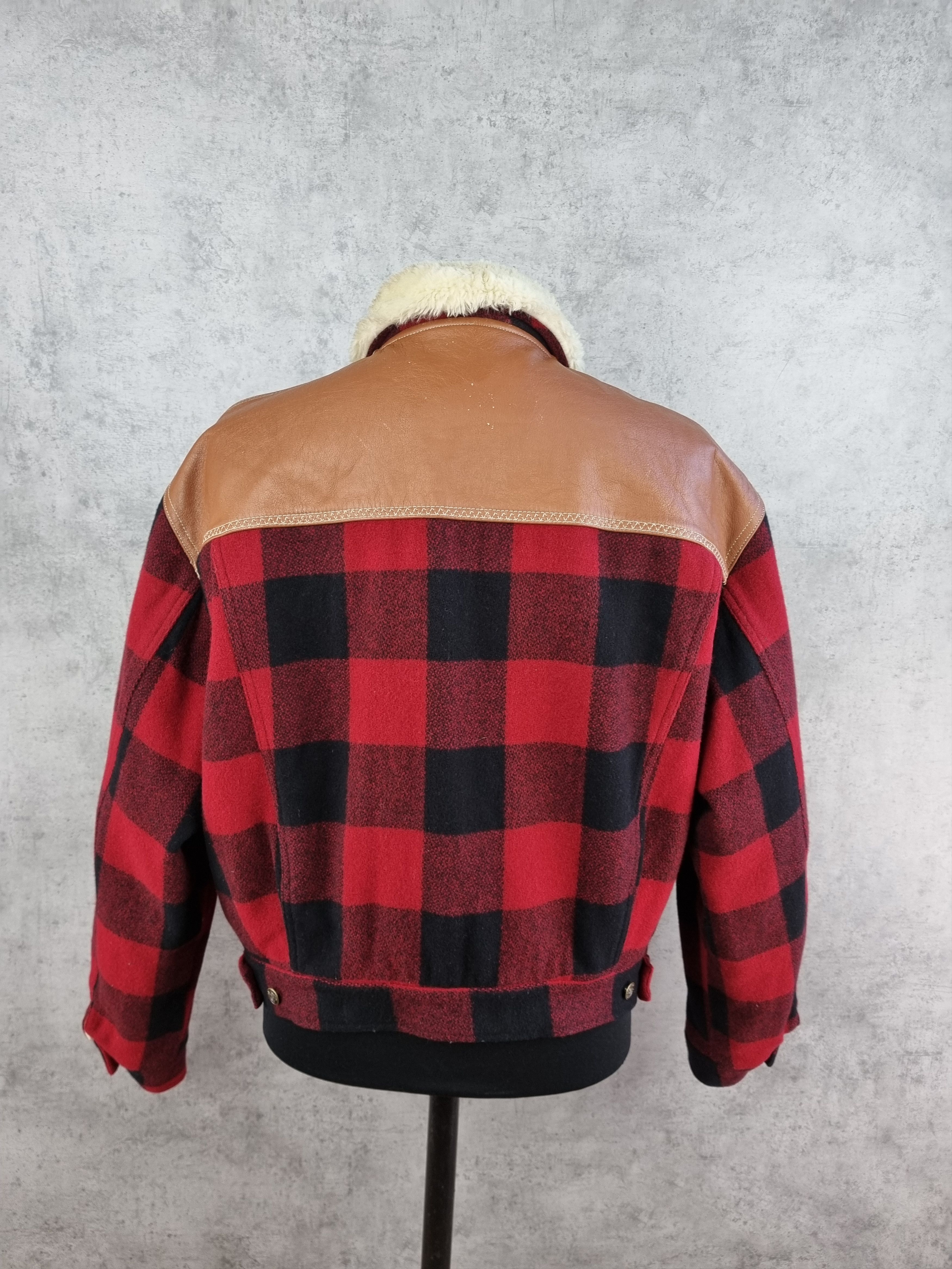 Other 90s Classic NOUVEAU Aesthetical Jacket Plaid Red Military Size US XL / EU 56 / 4 - 4 Thumbnail