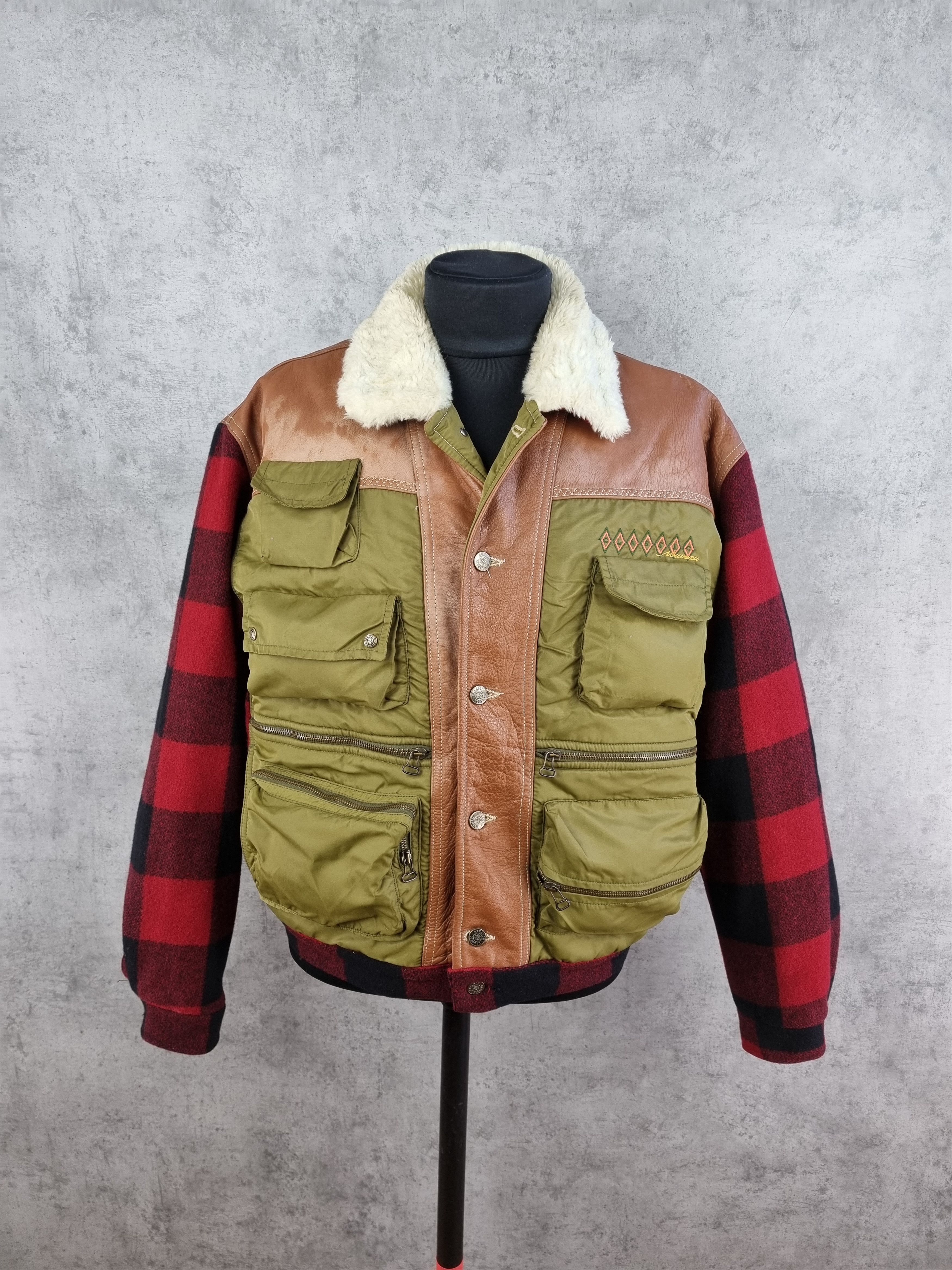 Other 90s Classic NOUVEAU Aesthetical Jacket Plaid Red Military Size US XL / EU 56 / 4 - 1 Thumbnail