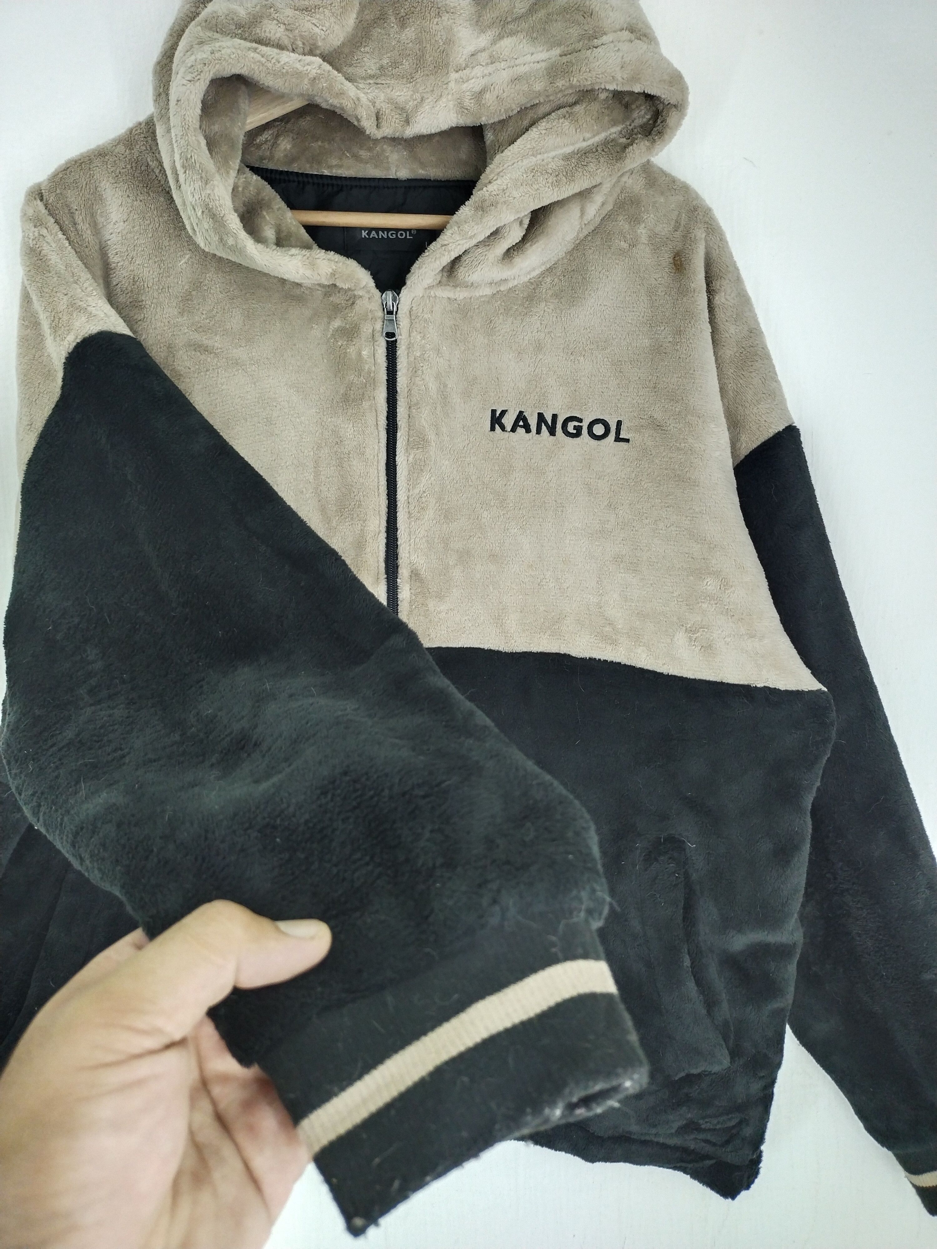 Kangol × Vintage VINTAGE FLEECE KANGOL EMBROIDERY SPELLOUT LOGO HOODIE Size US L / EU 52-54 / 3 - 10 Thumbnail