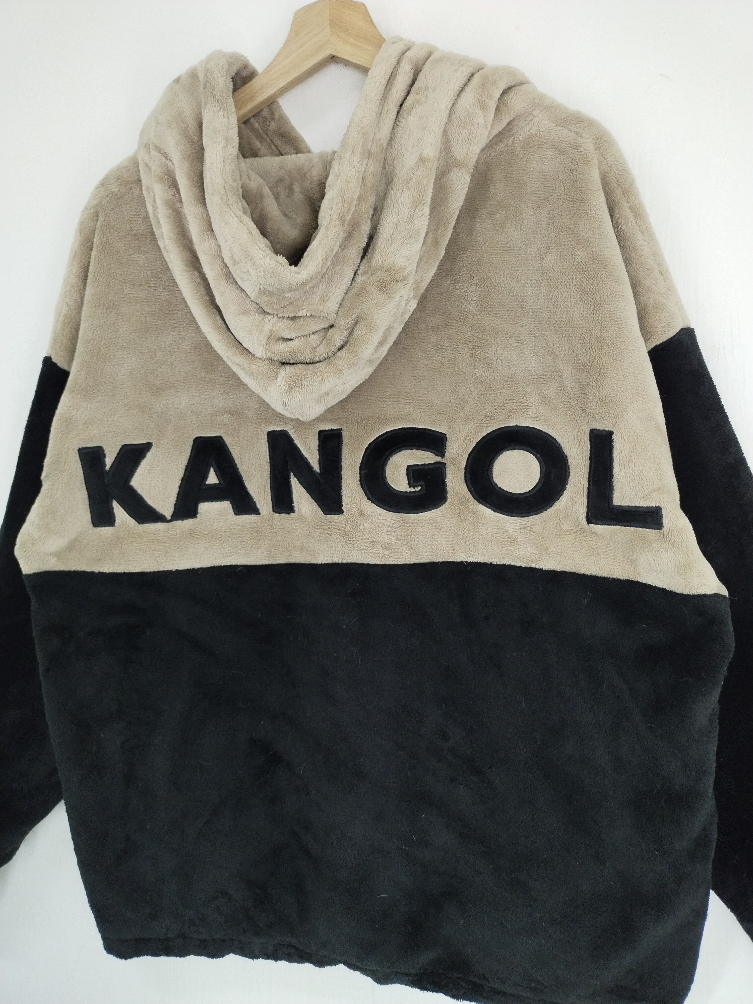 Kangol × Vintage VINTAGE FLEECE KANGOL EMBROIDERY SPELLOUT LOGO HOODIE Size US L / EU 52-54 / 3 - 2 Thumbnail