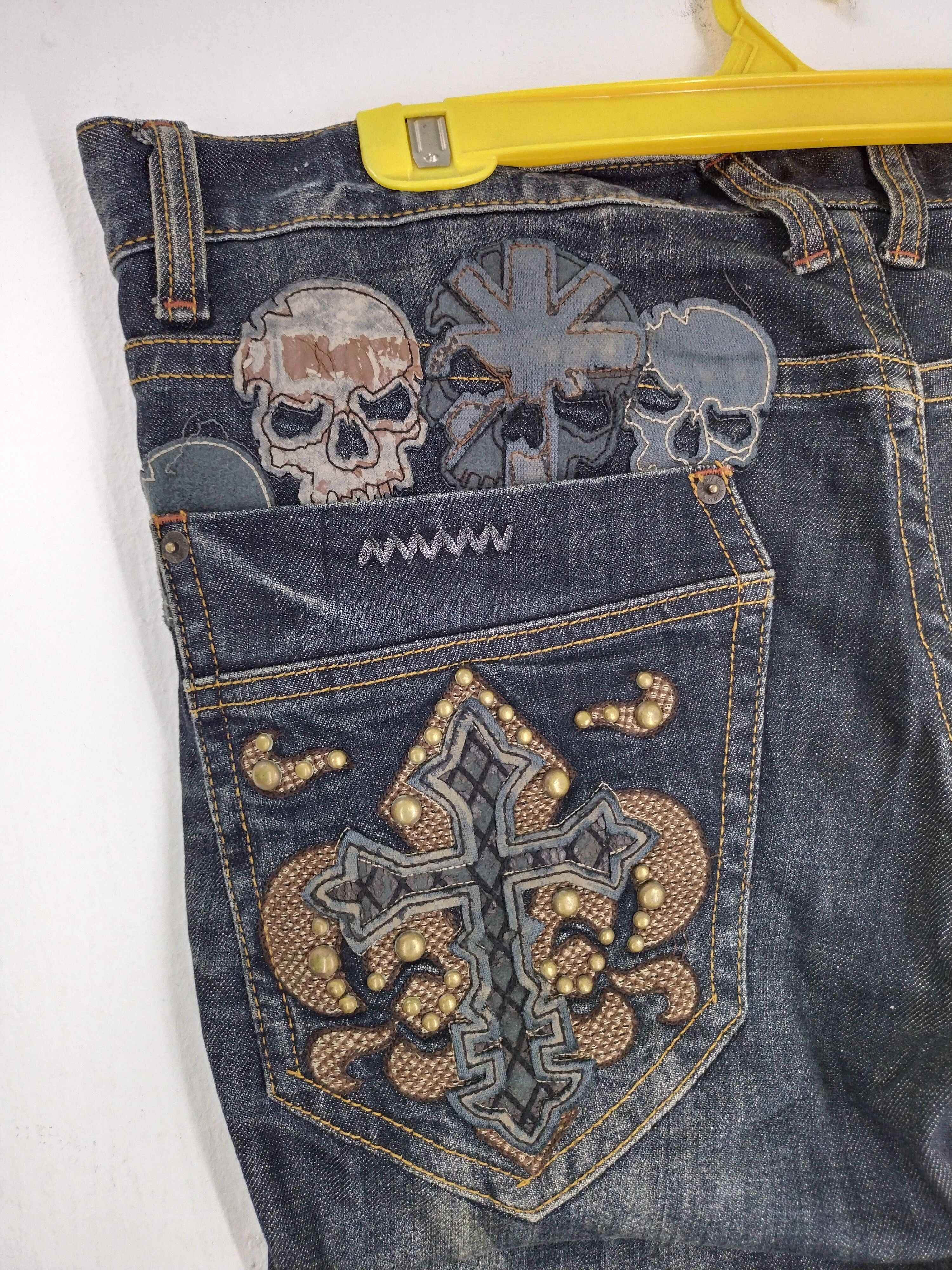 Japanese Brand RARE 🔥 VINTAGE CLOUD 72 MAFIA MENS JEANS Size US 39 - 3 Thumbnail