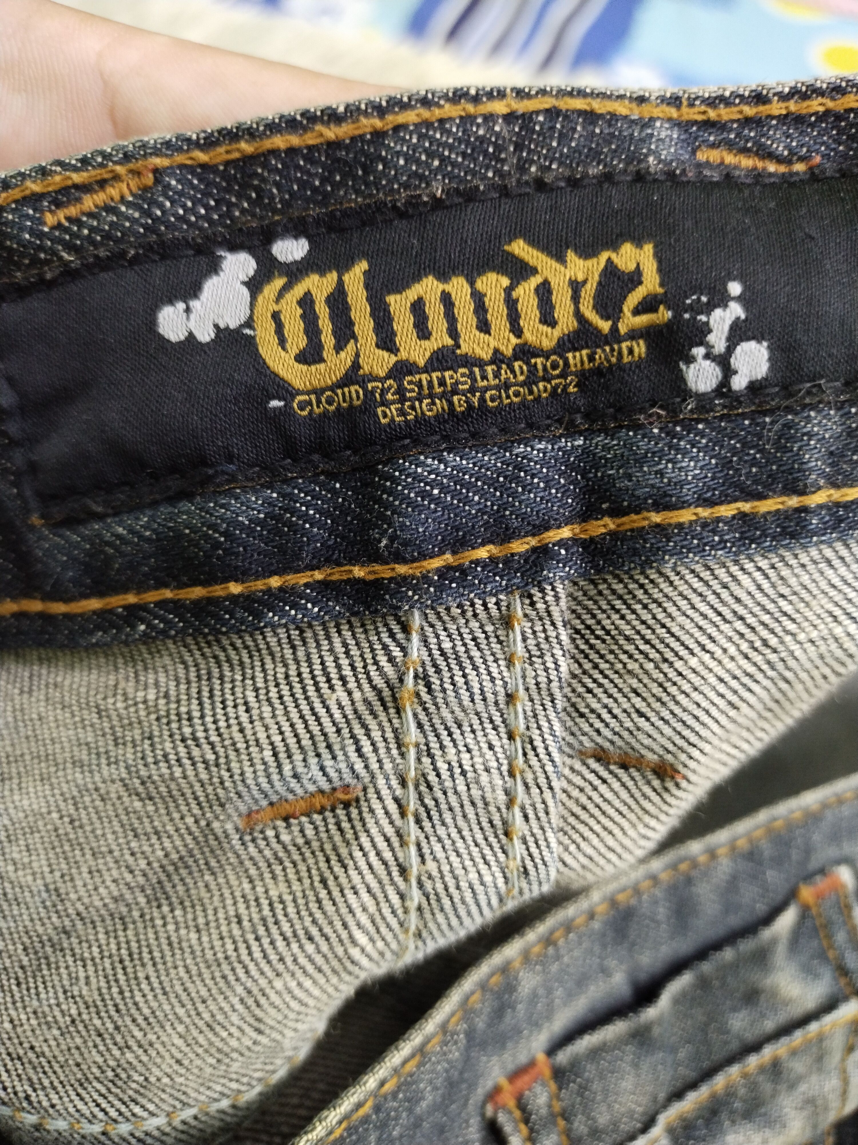 Japanese Brand RARE 🔥 VINTAGE CLOUD 72 MAFIA MENS JEANS Size US 39 - 16 Thumbnail