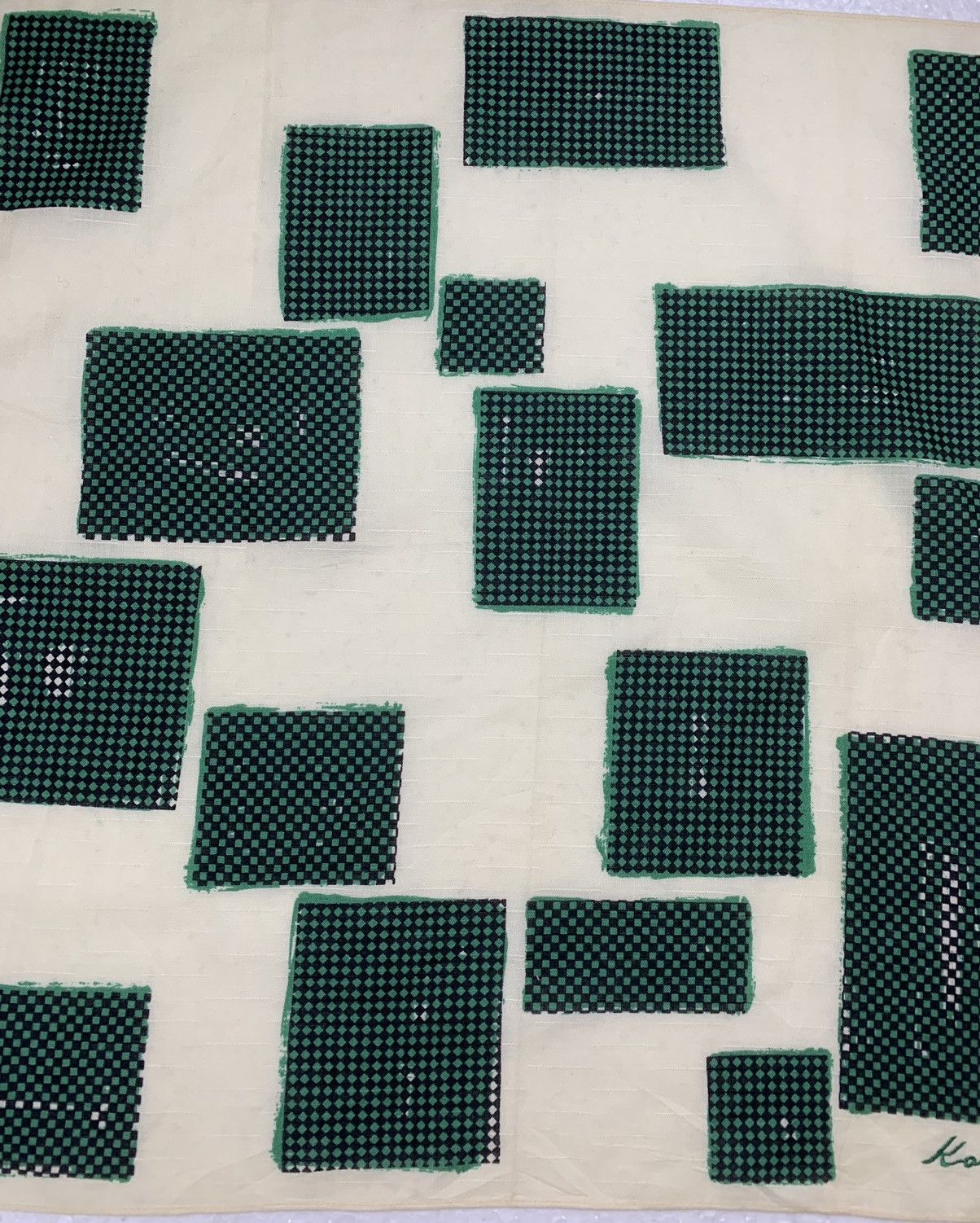 Kansai Yamamoto Vintage Kansai Yamamoto Handkerchief /Neckerchief /Bandana Size ONE SIZE - 4 Thumbnail