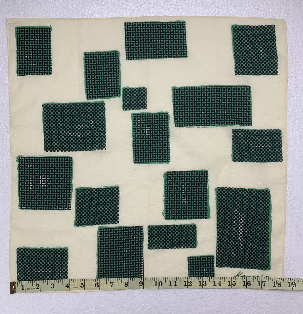 Kansai Yamamoto Vintage Kansai Yamamoto Handkerchief /Neckerchief /Bandana Size ONE SIZE - 5 Thumbnail