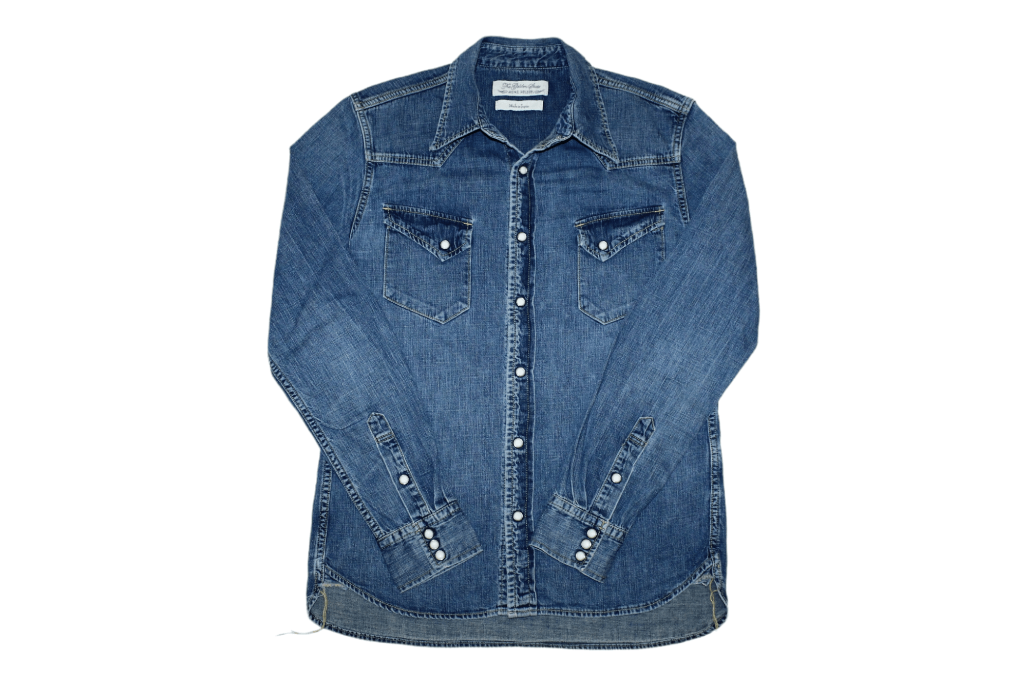 Remi Relief 💥RARE💥 Remi Relief Blue Wash Faded Denim Western Shirt Size US L / EU 52-54 / 3 - 1 Thumbnail