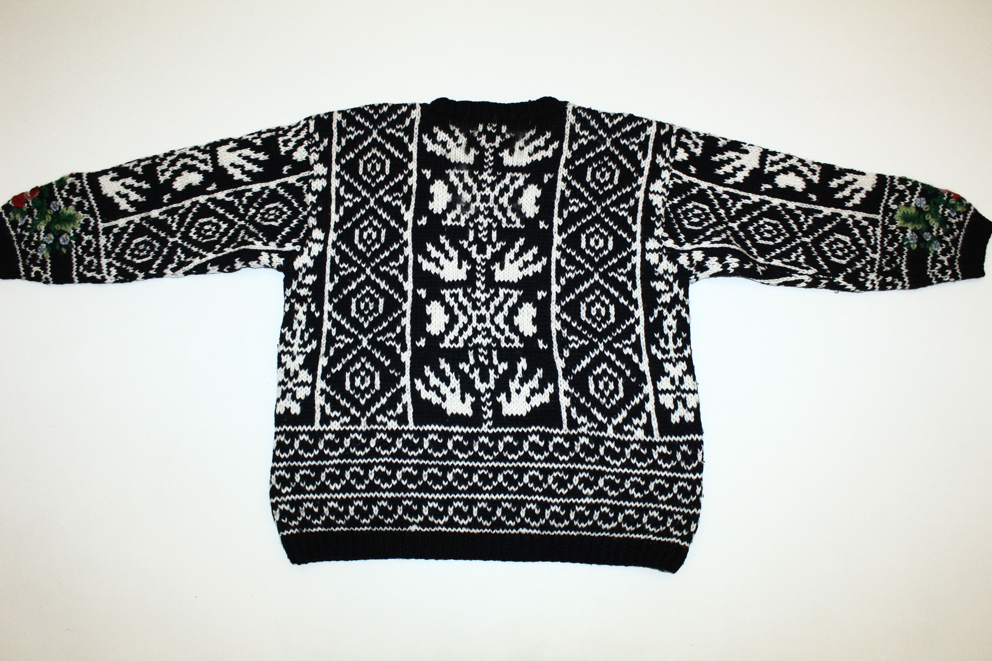 Express Vtg EXPRESS Cowichan Wool Mohair Blend Heavy Knit Sweater Size US L / EU 52-54 / 3 - 2 Thumbnail
