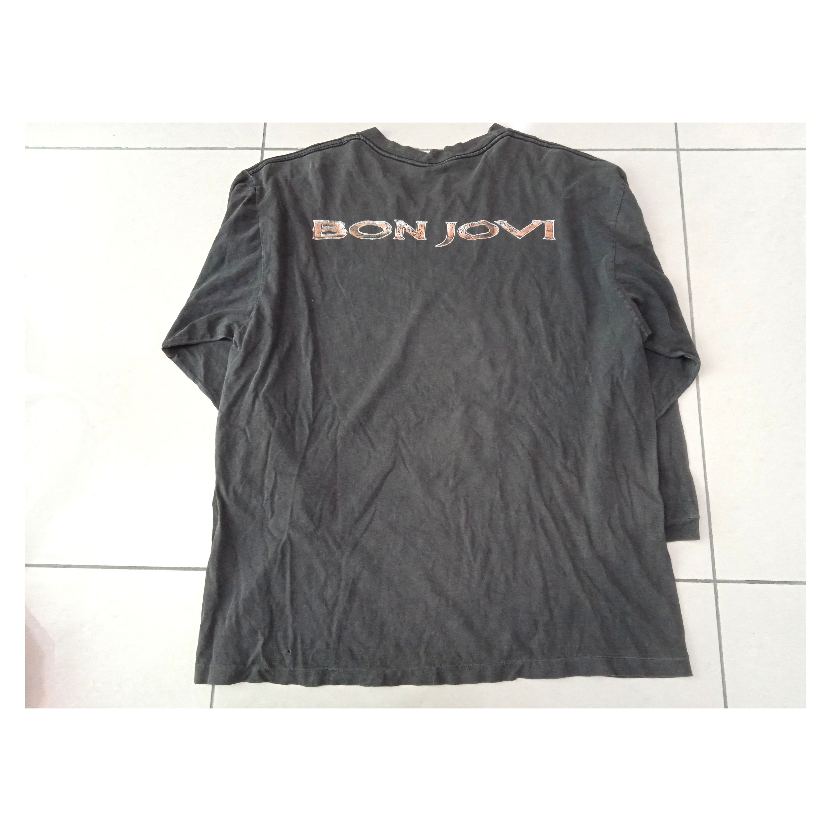 Vintage Vintage 90s Bon Jovi Keep The Faith Bootleg Longsleeve Shirt Size US XL / EU 56 / 4 - 2 Thumbnail