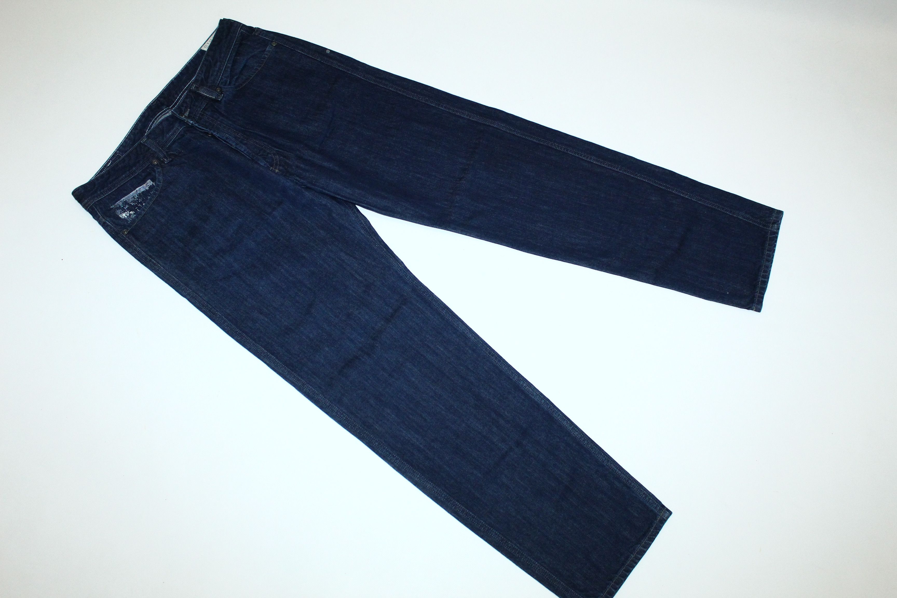 Diesel 🔥 VTG 🔥 DIESEL JEANS MEJO JAPANESE DRAGON PRINT RAW BLUE Size US 34 / EU 50 - 3 Thumbnail