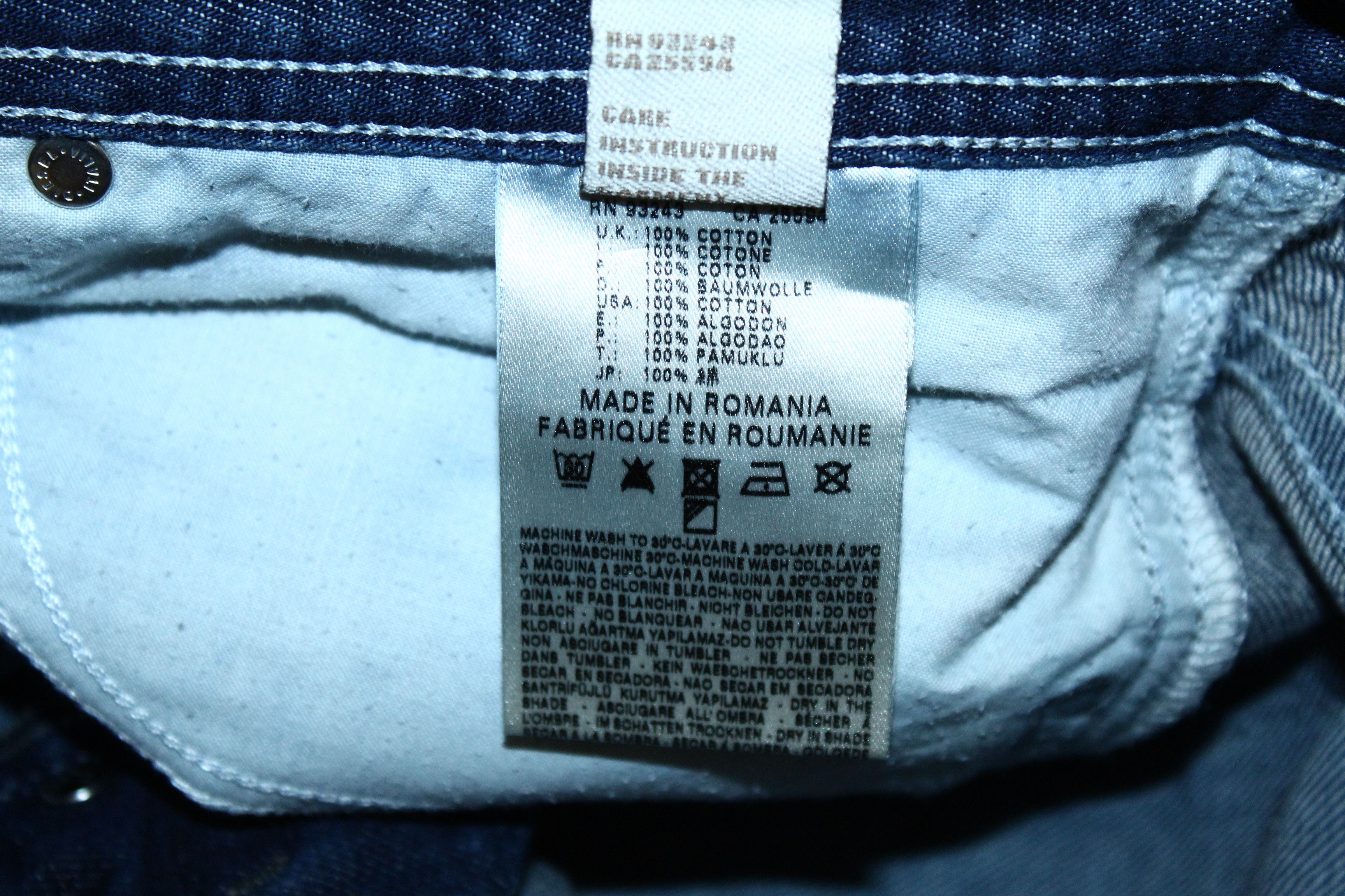 Diesel 🔥 VTG 🔥 DIESEL JEANS MEJO JAPANESE DRAGON PRINT RAW BLUE Size US 34 / EU 50 - 7 Thumbnail