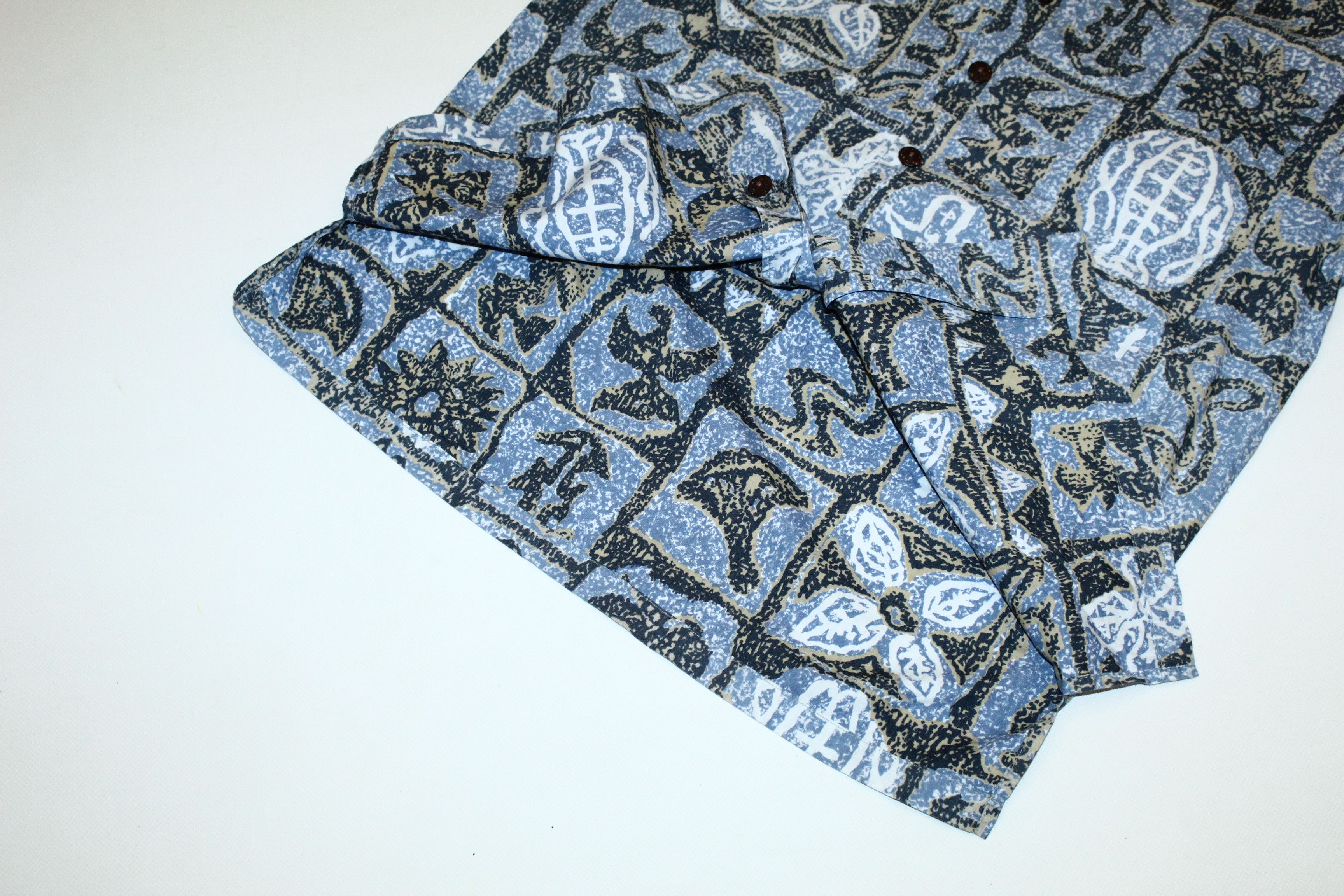 Vintage Vntg Kahala Abstract Art Crazy Surf Style Handcrafted Shirt Size US S / EU 44-46 / 1 - 5 Thumbnail