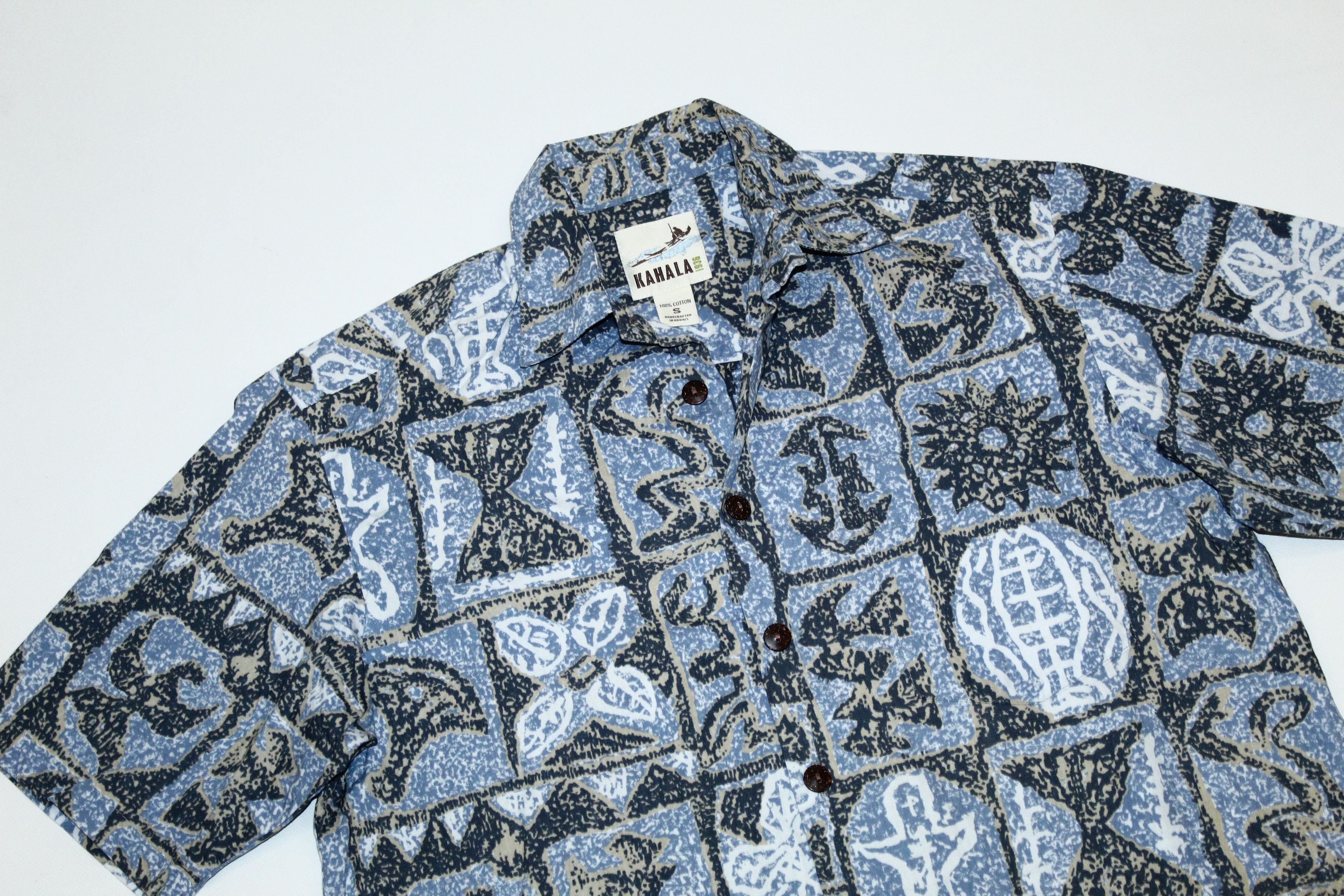 Vintage Vntg Kahala Abstract Art Crazy Surf Style Handcrafted Shirt Size US S / EU 44-46 / 1 - 2 Thumbnail