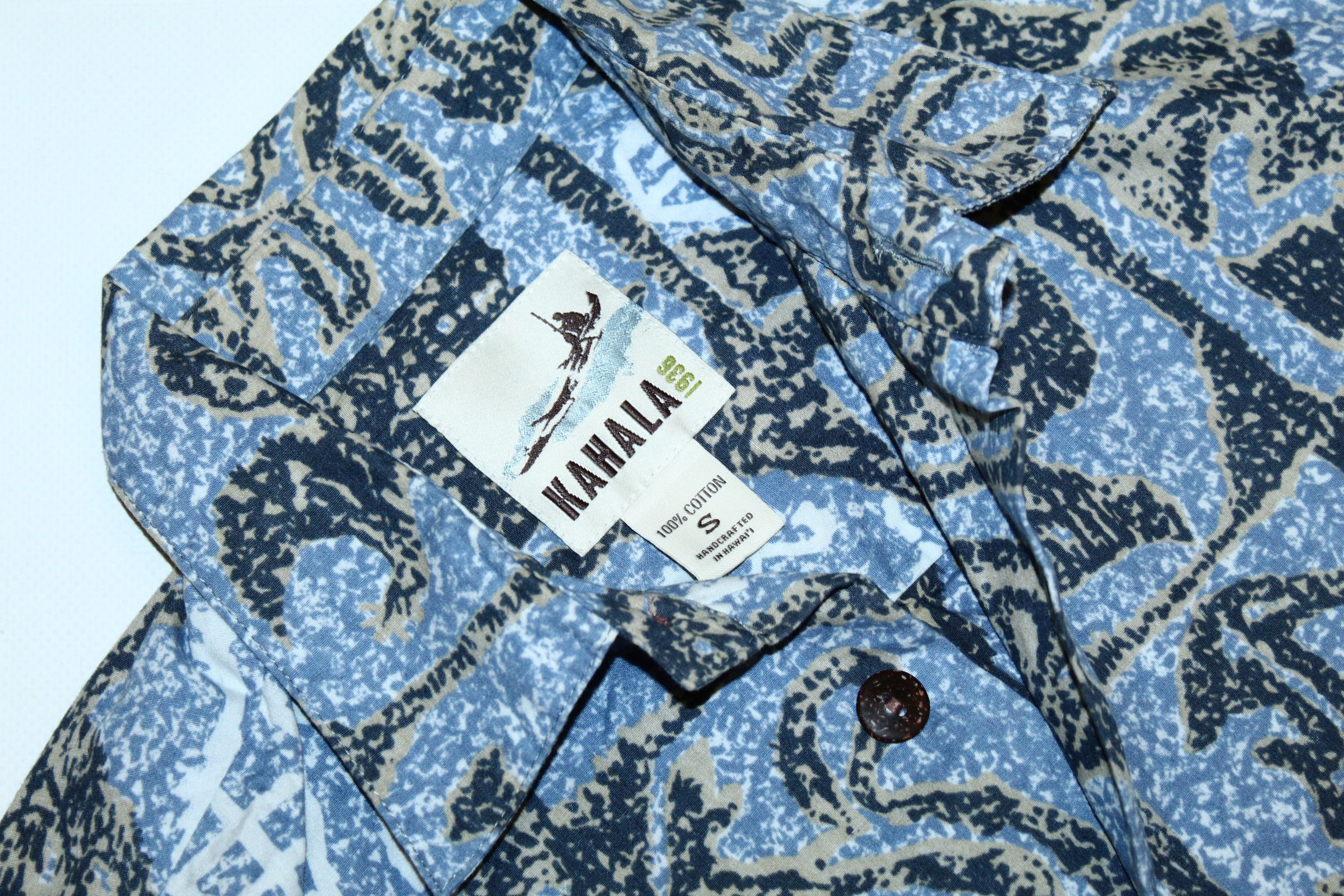 Vintage Vntg Kahala Abstract Art Crazy Surf Style Handcrafted Shirt Size US S / EU 44-46 / 1 - 3 Thumbnail