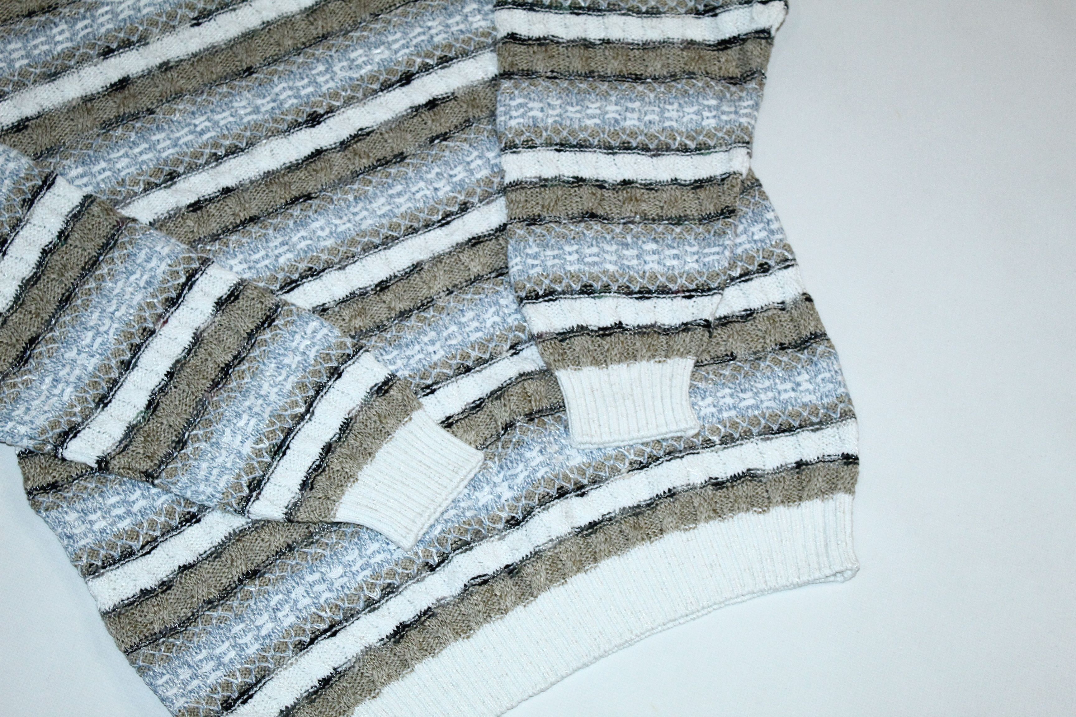 Vintage 🔥 VTG 🔥 Suspense Blend Cable Knit Crew Sweater. Size US L / EU 52-54 / 3 - 5 Thumbnail