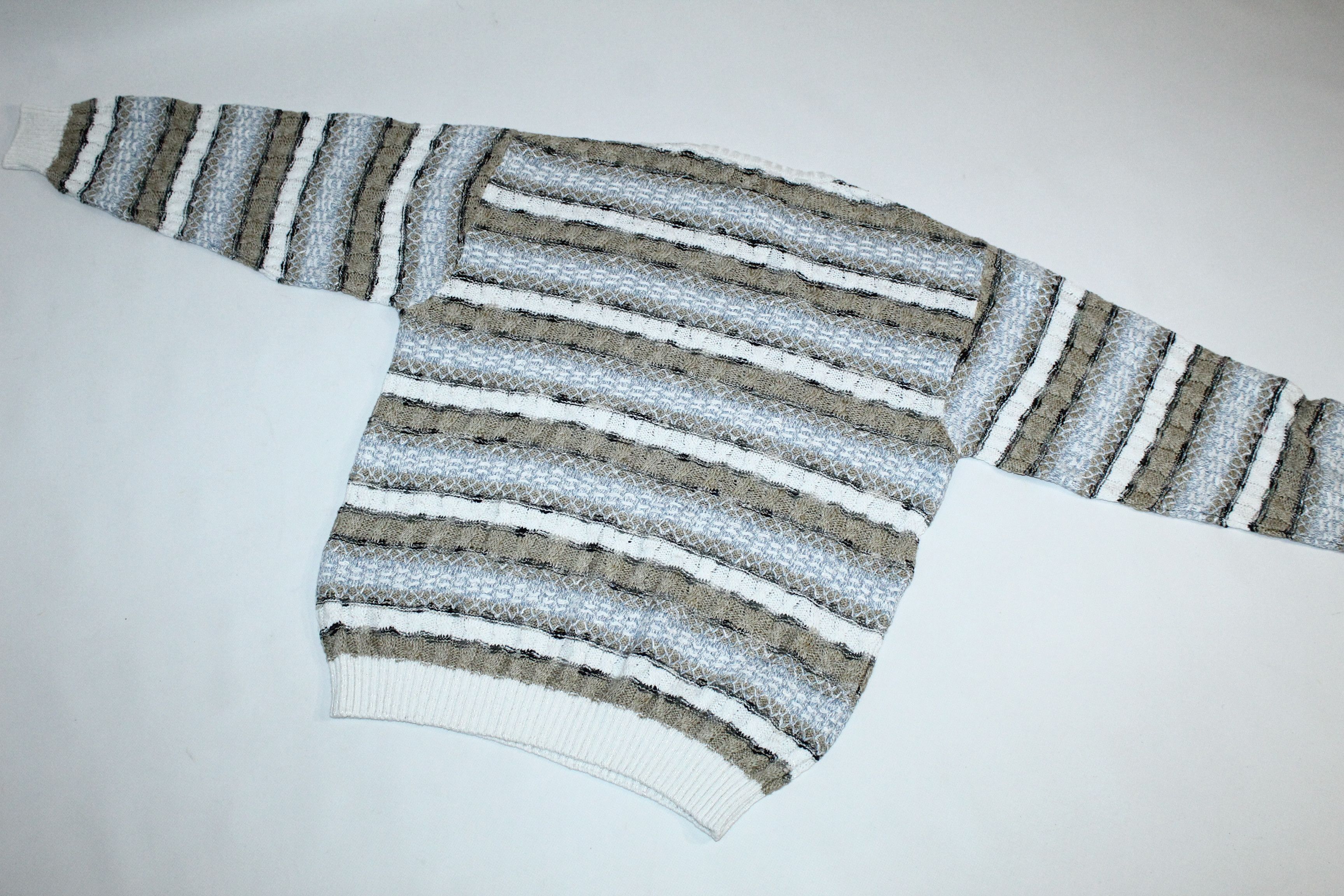 Vintage 🔥 VTG 🔥 Suspense Blend Cable Knit Crew Sweater. Size US L / EU 52-54 / 3 - 9 Thumbnail