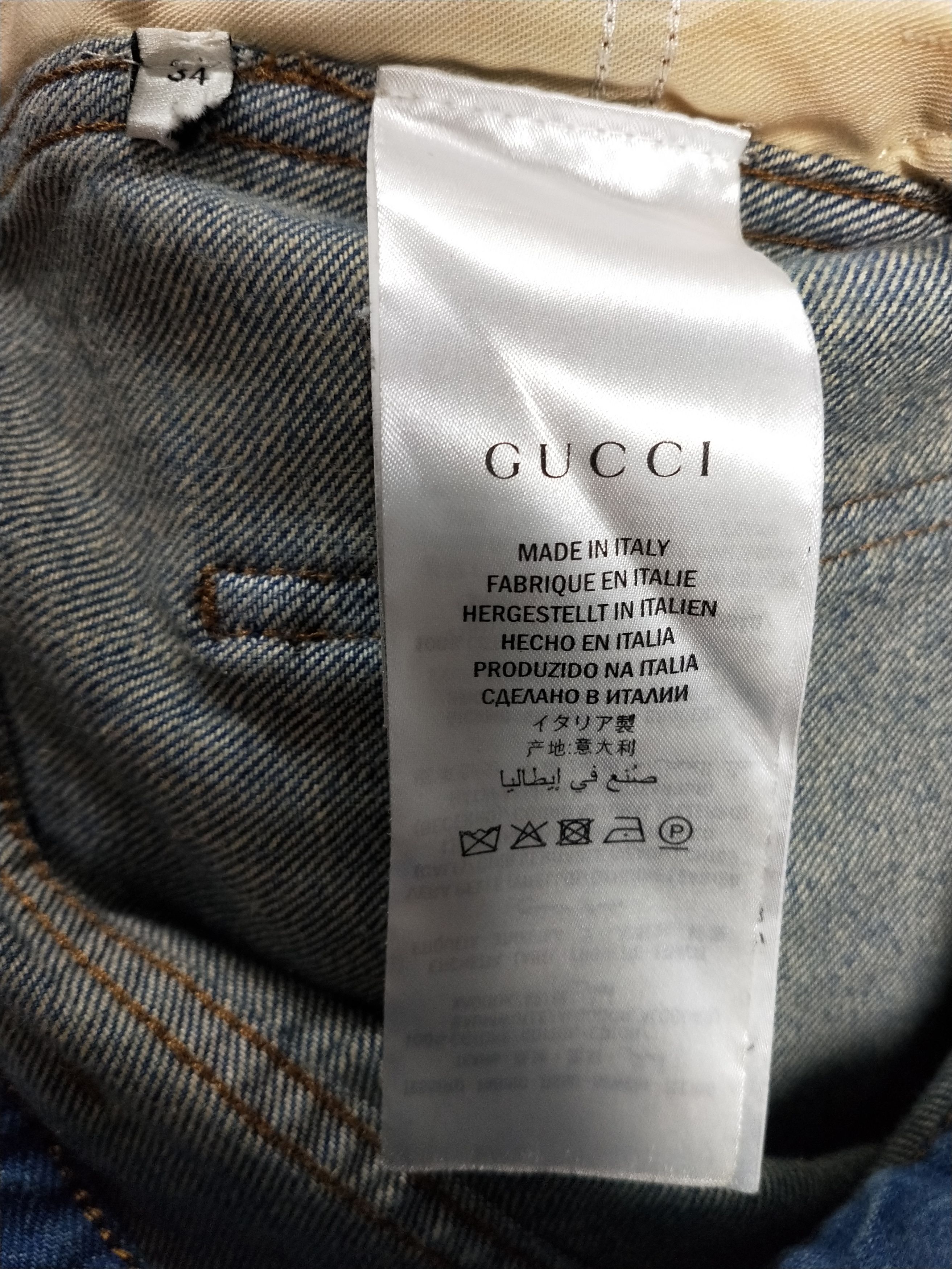 Gucci Symbols Tapered Jeans Size US 34 / EU 50 - 6 Thumbnail