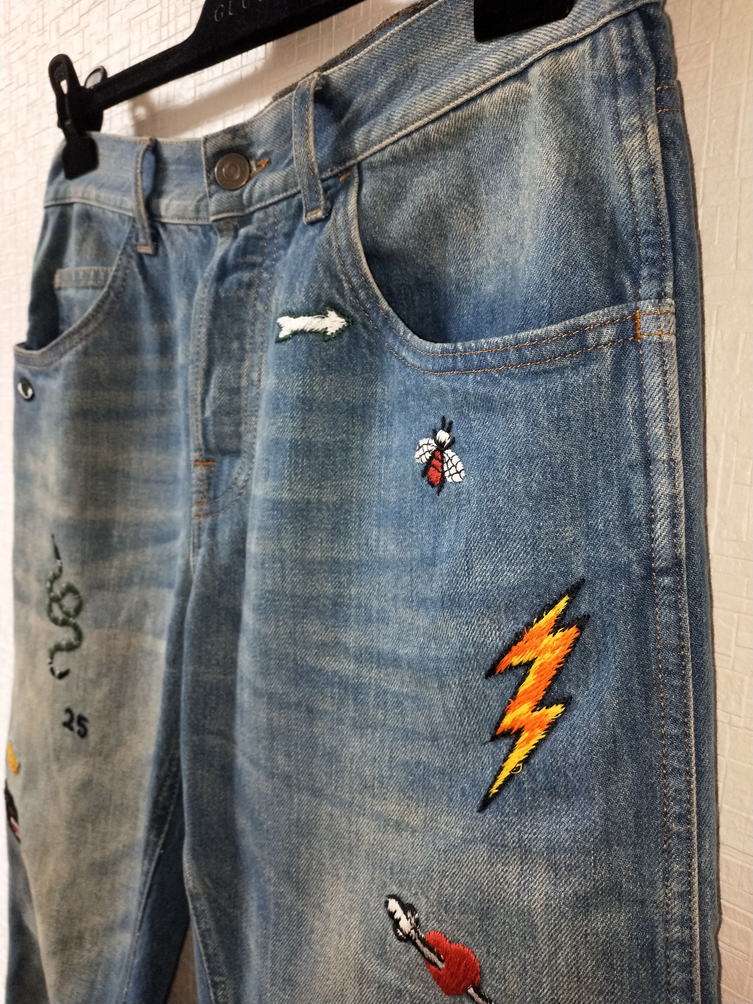 Gucci Symbols Tapered Jeans Size US 34 / EU 50 - 3 Thumbnail