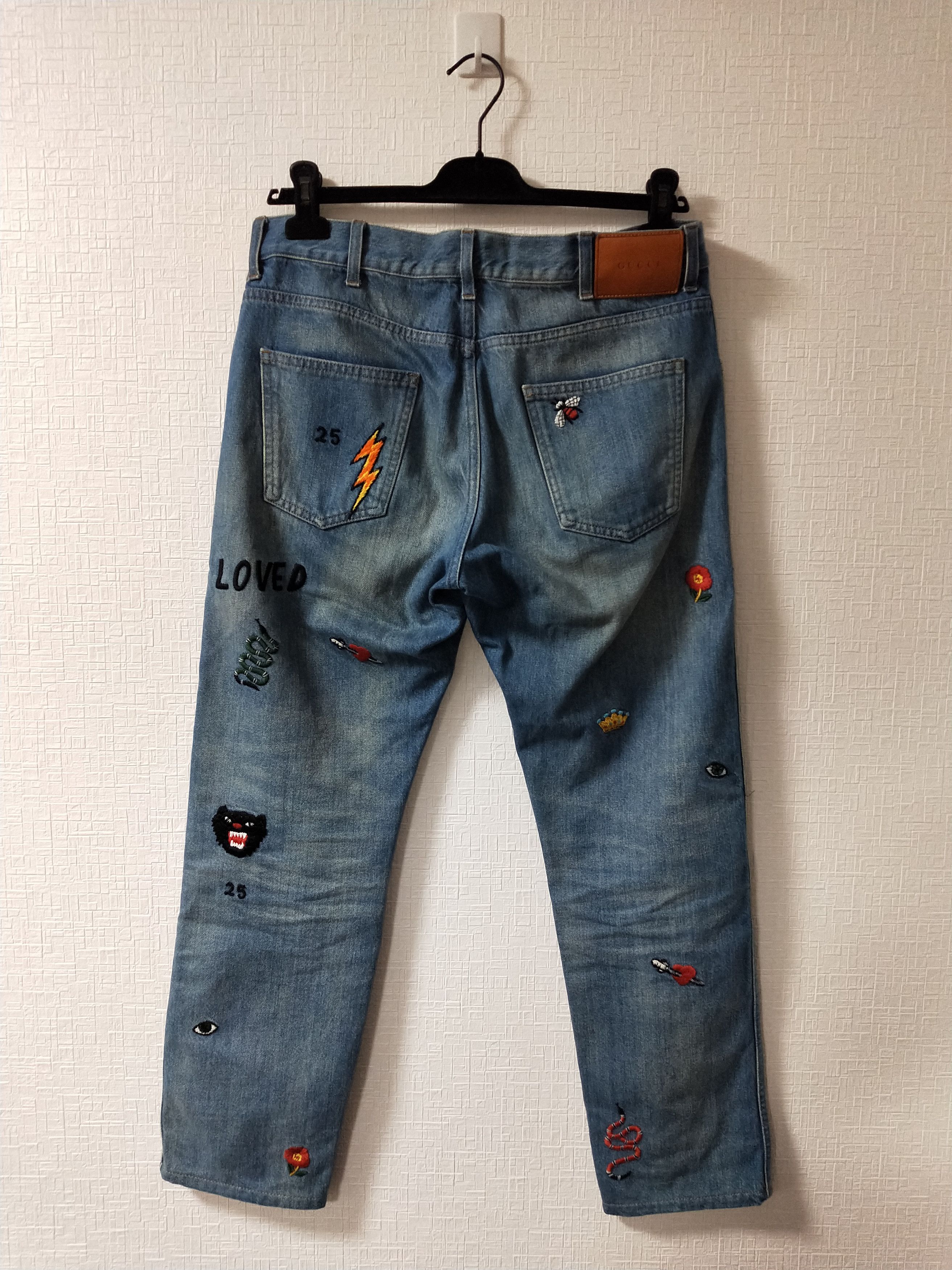 Gucci Symbols Tapered Jeans Size US 34 / EU 50 - 2 Thumbnail
