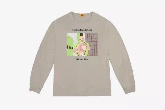 Kanye West Sample PornHub x Yeezy Ye Kendra Sunderland Long Sleeve Tee Size US L / EU 52-54 / 3 - 1 Thumbnail