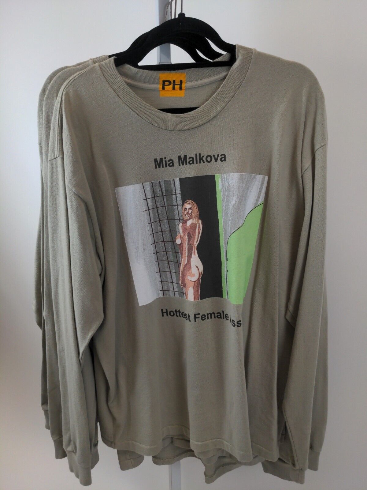 Kanye West Sample PornHub x Yeezy Kanye Mia Malkova Long Sleeve Tee Size US L / EU 52-54 / 3 - 2 Thumbnail