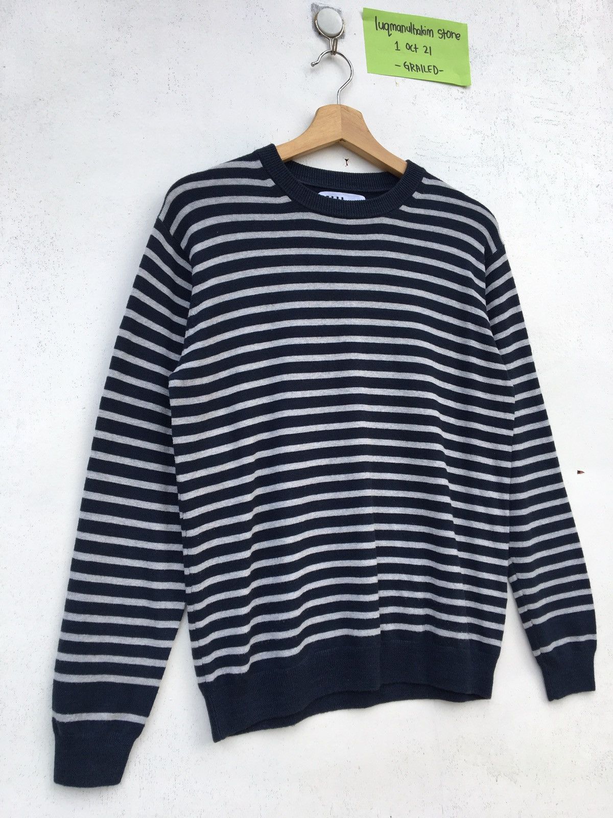 Margaret Howell Vintage MHL Margaret Howell Stripes Longsleeve Sweater Size US M / EU 48-50 / 2 - 2 Thumbnail