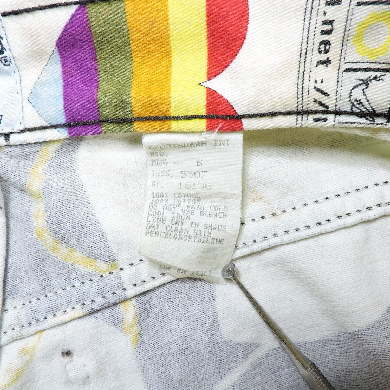 Moschino MOSCHINO JEANS POP ART ALL OVERPRINT DENIM PANTS Size 26" / US 2 / IT 38 - 4 Thumbnail