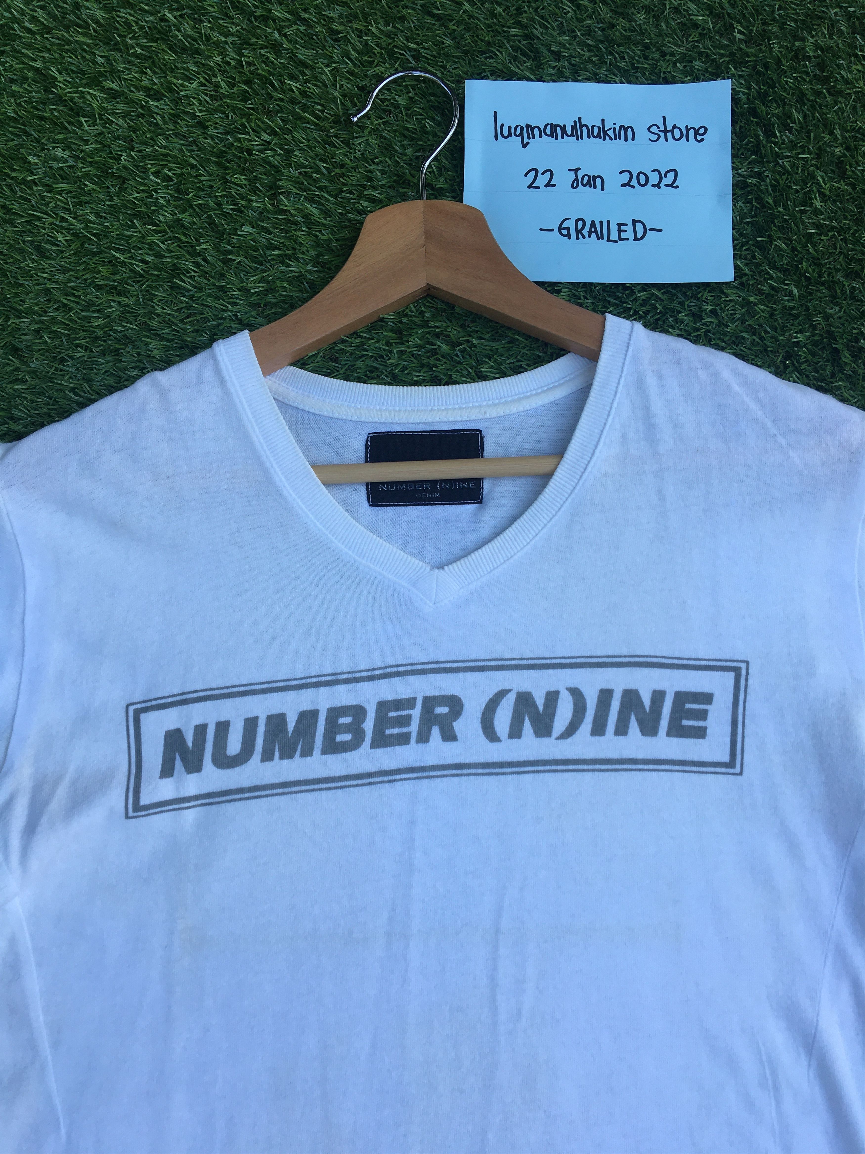 Number (N)ine Rare Vintage Number Nine Spellout Tshirt Size US S / EU 44-46 / 1 - 5 Thumbnail