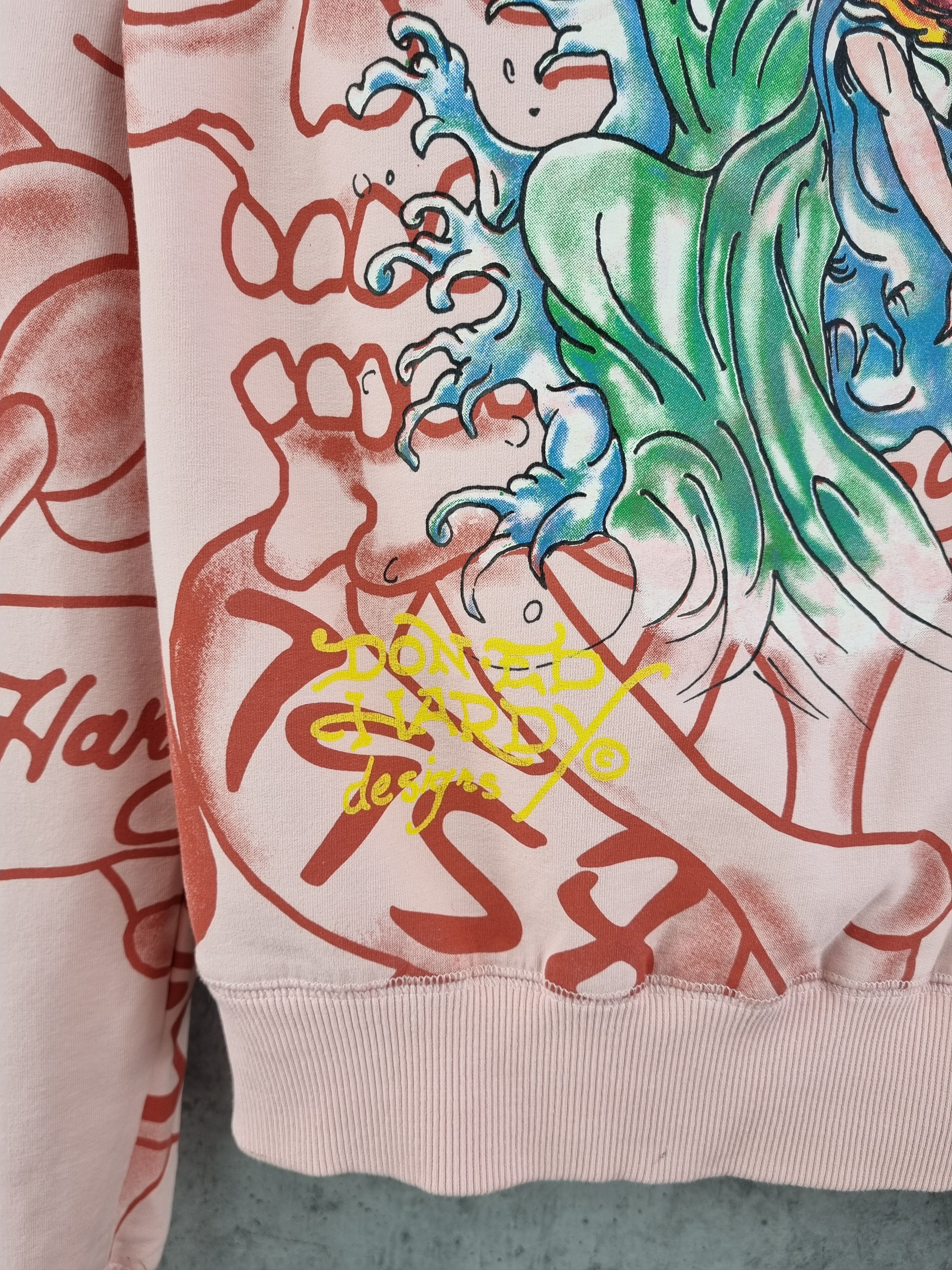 Christian Audigier × Ed Hardy Rare Skull Theme ED HARDY Hooded Track top Light Jacket Size S / US 4 / IT 40 - 11 Thumbnail