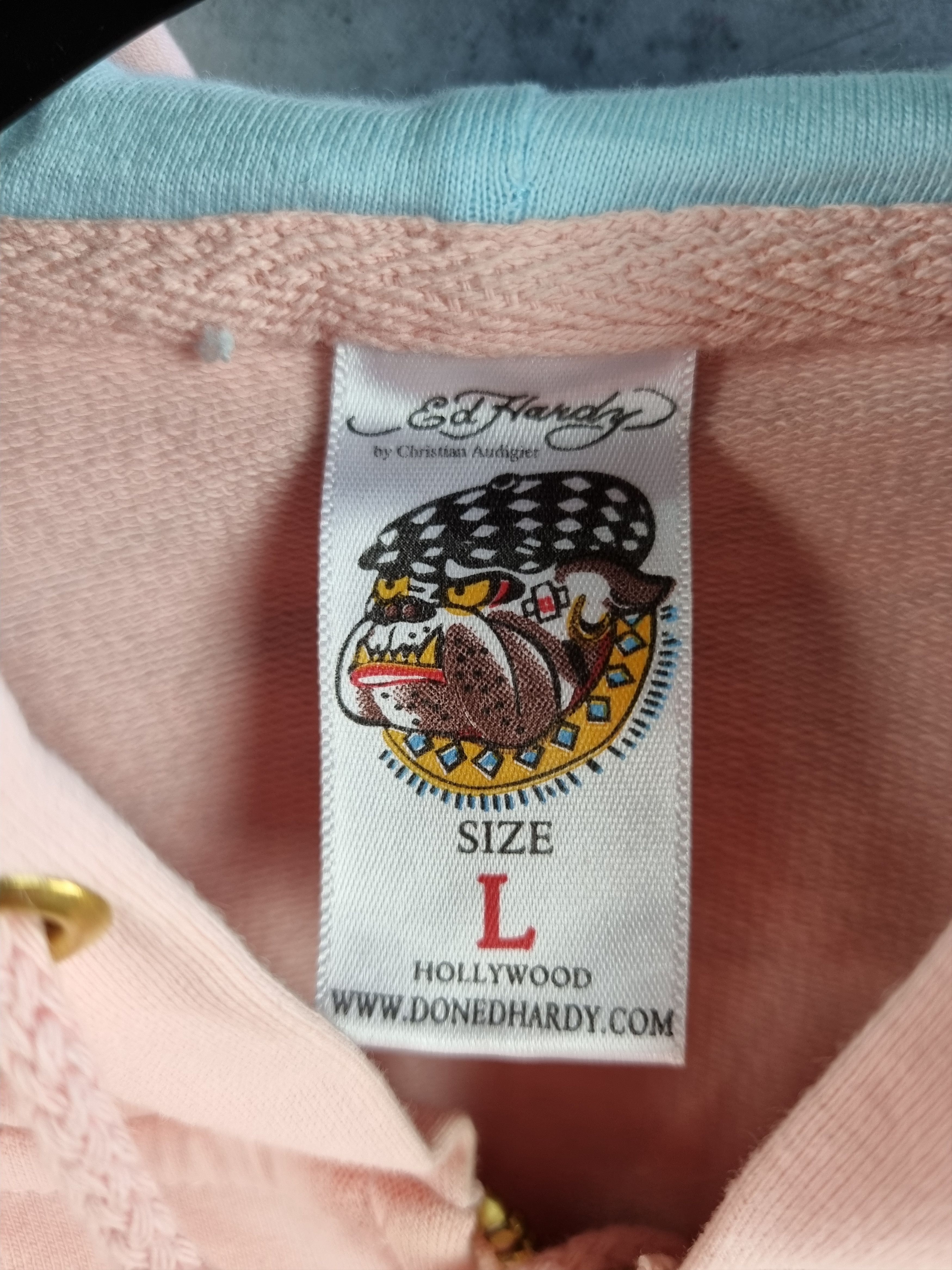 Christian Audigier × Ed Hardy Rare Skull Theme ED HARDY Hooded Track top Light Jacket Size S / US 4 / IT 40 - 14 Thumbnail