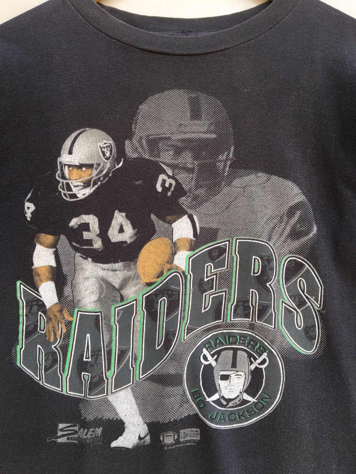 NFL Vintage Bo Jackson Oakland Raiders Tee Size US M / EU 48-50 / 2 - 2 Thumbnail