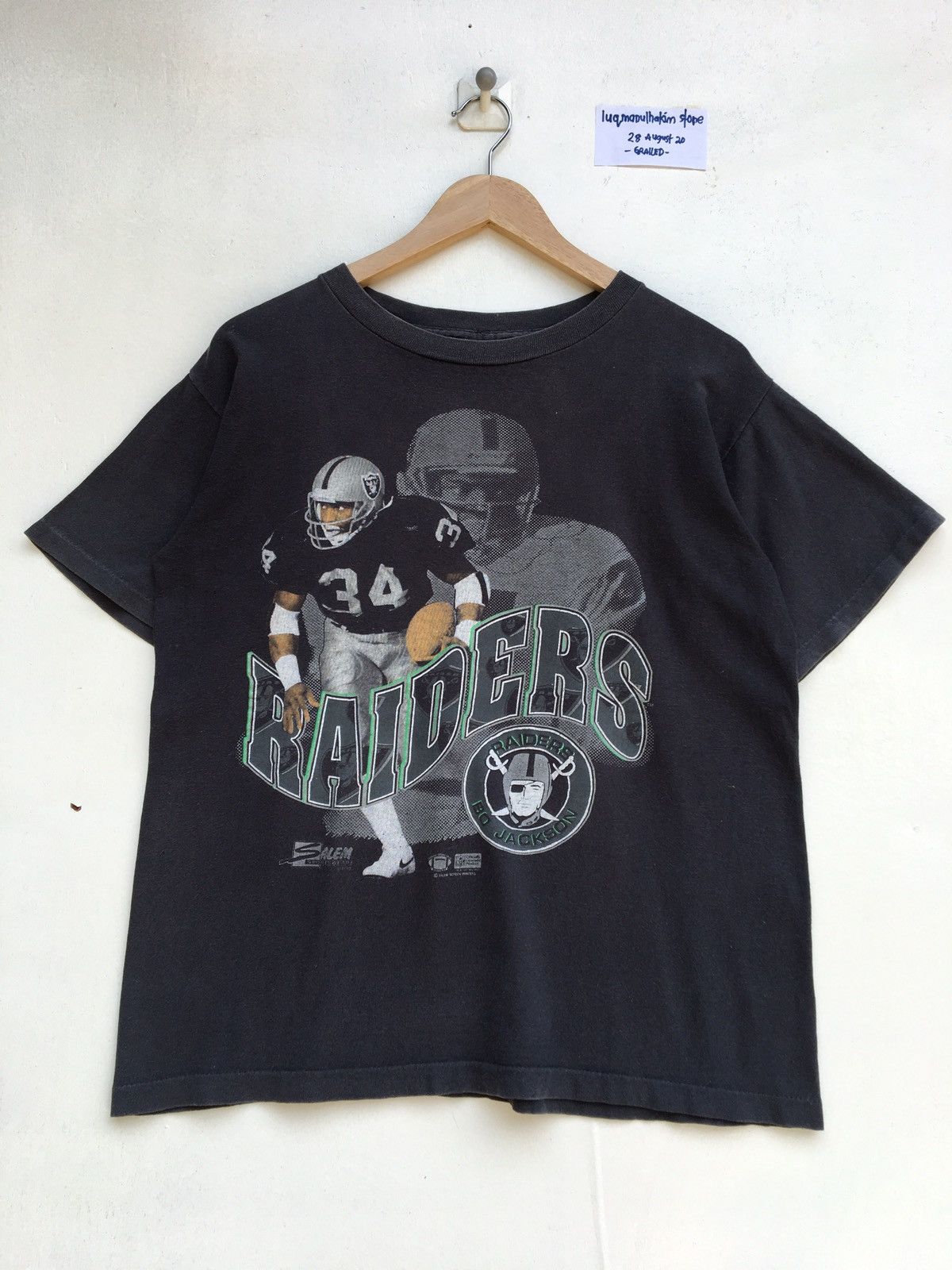 NFL Vintage Bo Jackson Oakland Raiders Tee Size US M / EU 48-50 / 2 - 3 Thumbnail