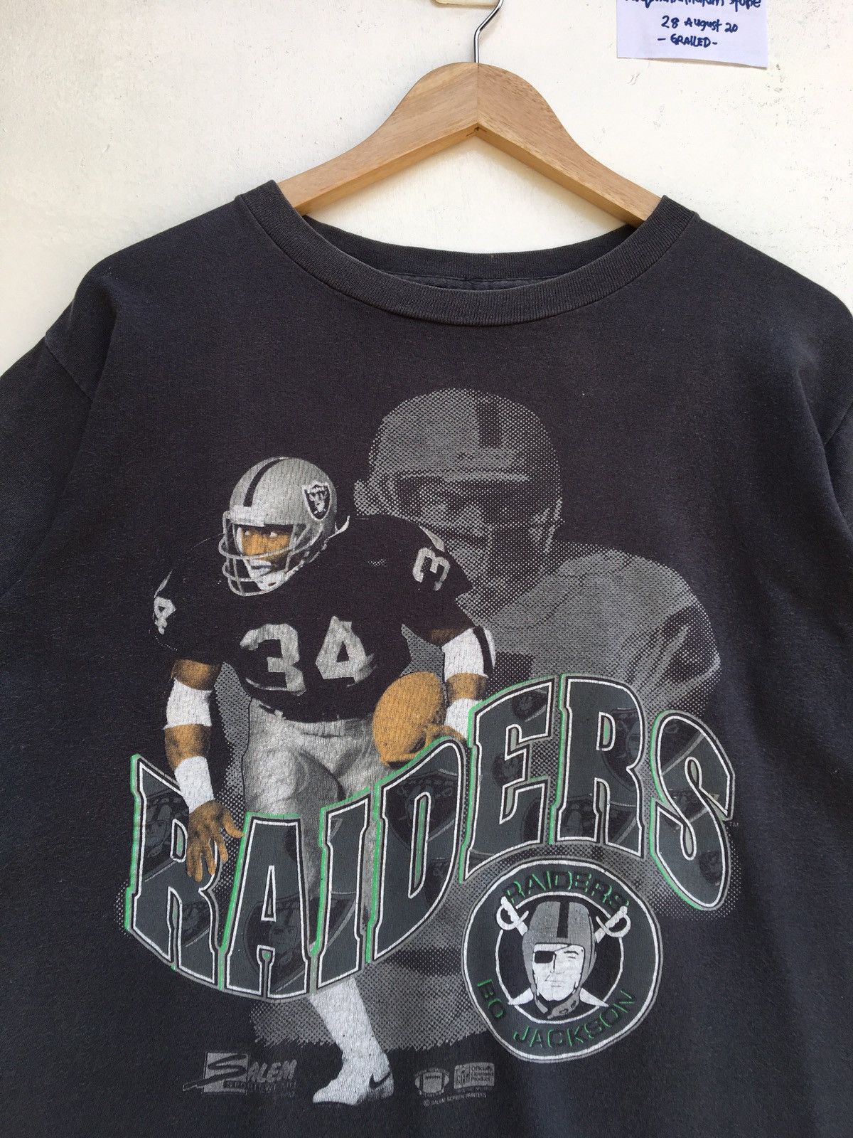 NFL Vintage Bo Jackson Oakland Raiders Tee Size US M / EU 48-50 / 2 - 6 Thumbnail