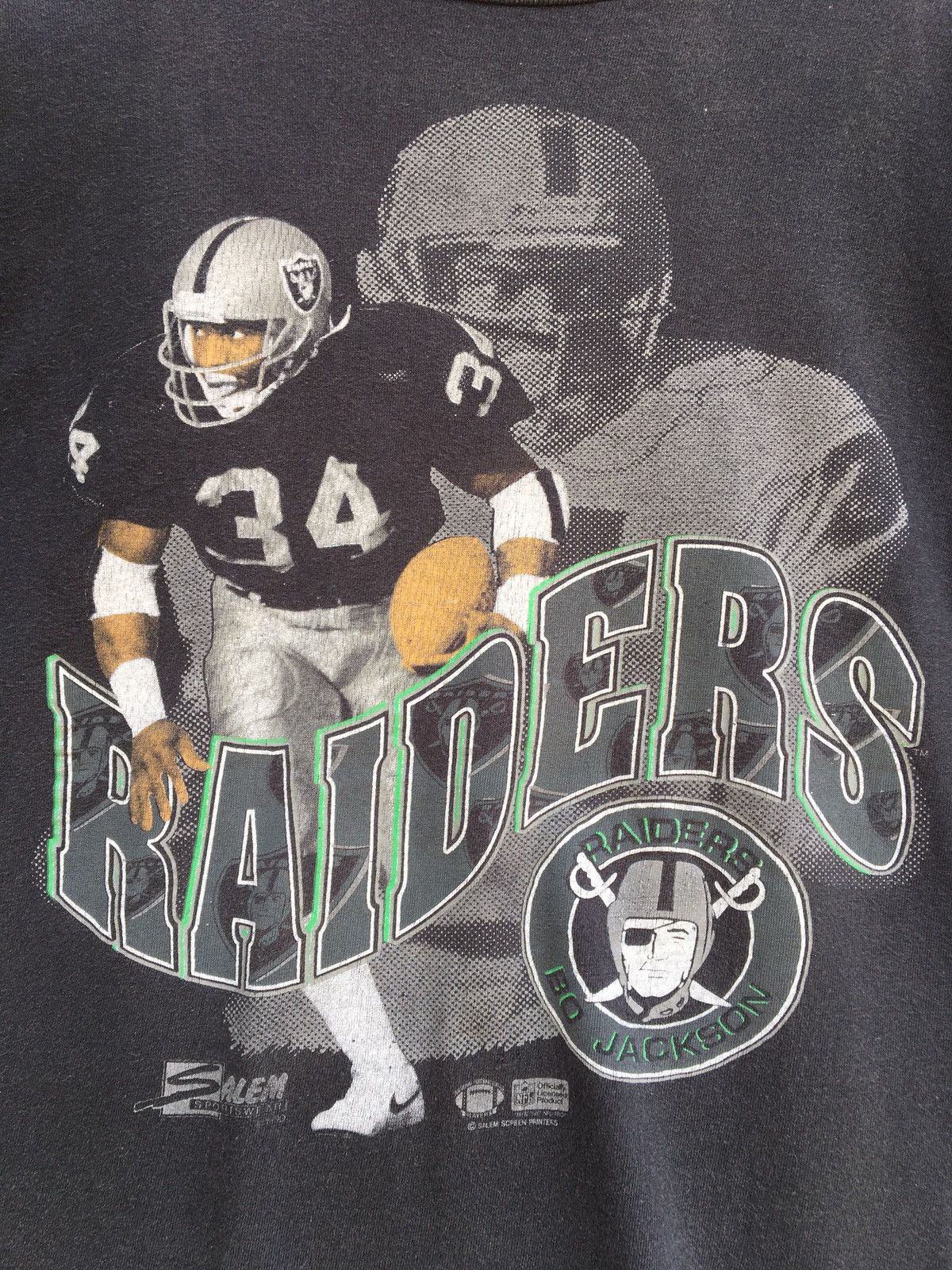 NFL Vintage Bo Jackson Oakland Raiders Tee Size US M / EU 48-50 / 2 - 9 Thumbnail