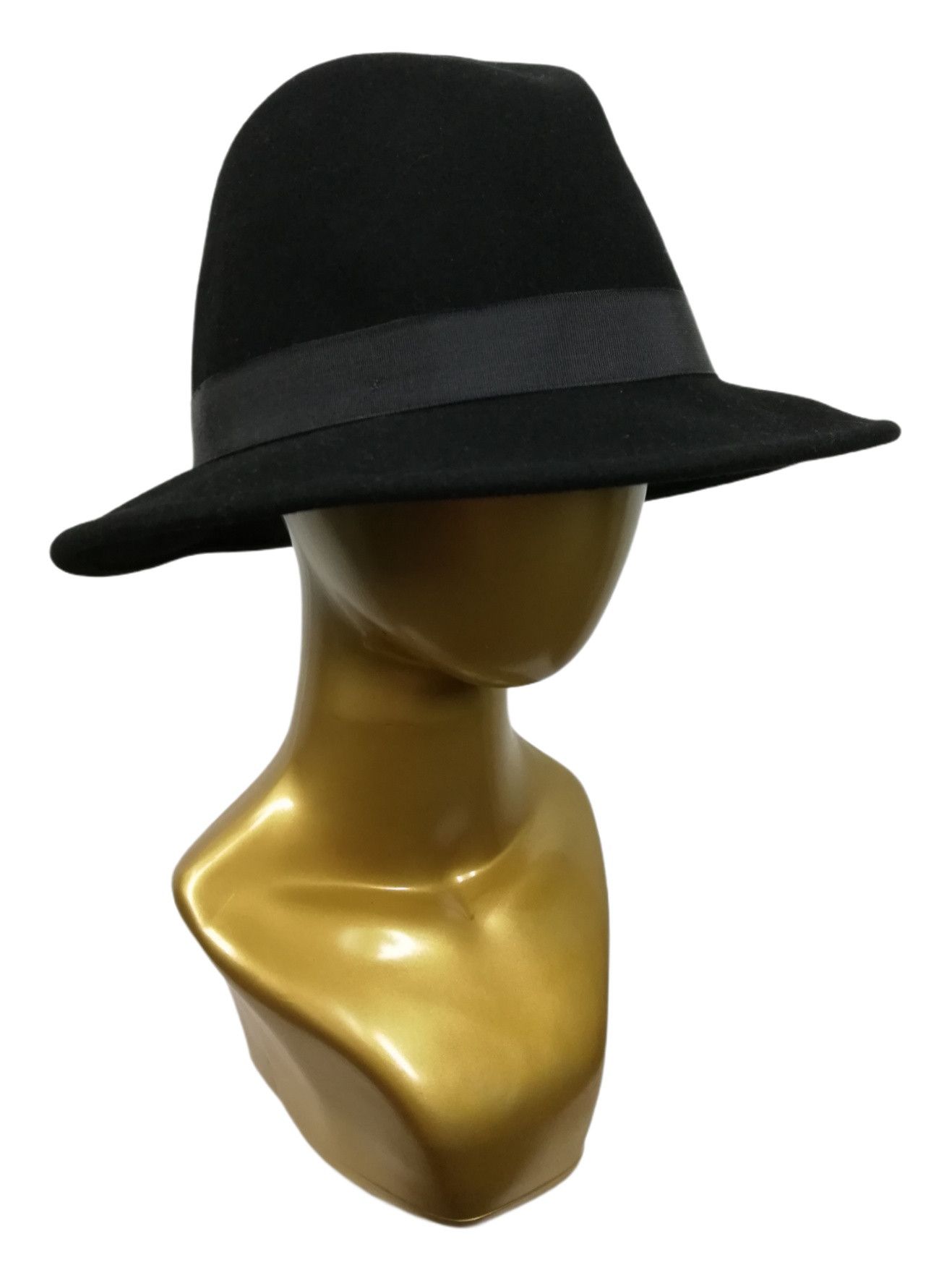Vintage 🔥DOPE RARE!!!! Vintage New York Black Wool Felt Fedora Hat Size ONE SIZE - 8 Thumbnail