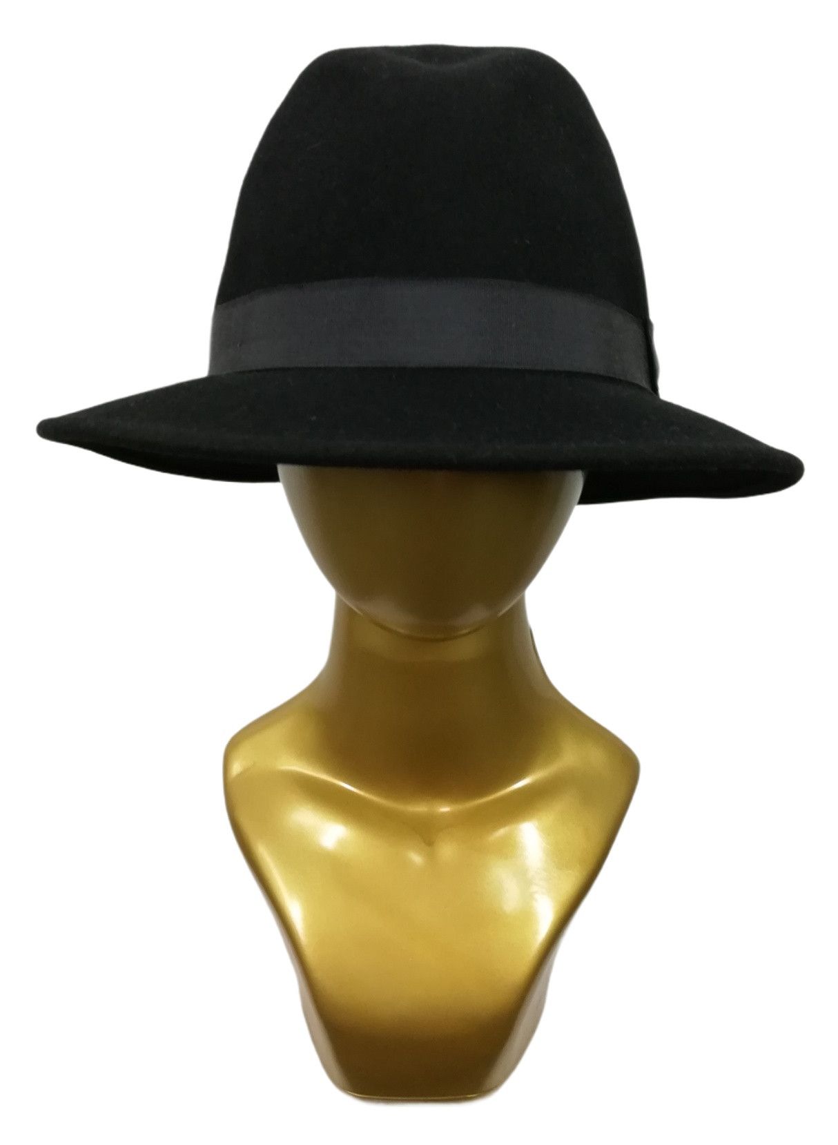 Vintage 🔥DOPE RARE!!!! Vintage New York Black Wool Felt Fedora Hat Size ONE SIZE - 9 Thumbnail