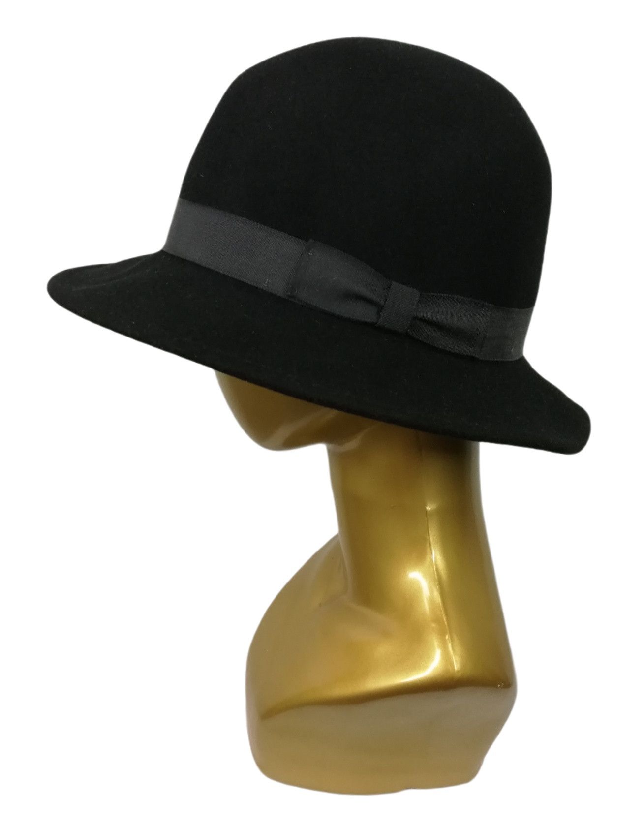 Vintage 🔥DOPE RARE!!!! Vintage New York Black Wool Felt Fedora Hat Size ONE SIZE - 3 Thumbnail