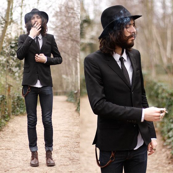 Vintage 🔥DOPE RARE!!!! Vintage New York Black Wool Felt Fedora Hat Size ONE SIZE - 1 Thumbnail