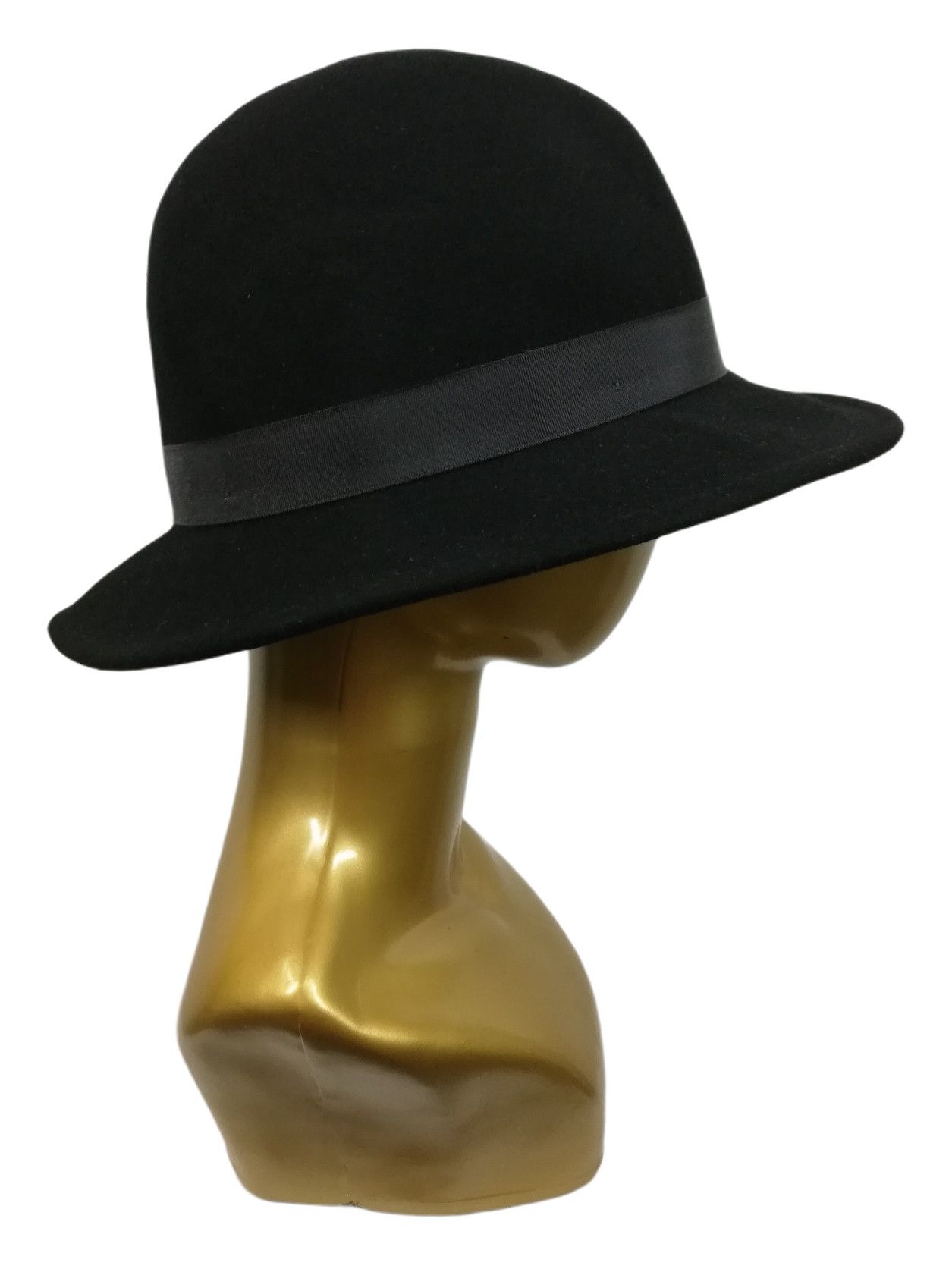 Vintage 🔥DOPE RARE!!!! Vintage New York Black Wool Felt Fedora Hat Size ONE SIZE - 7 Thumbnail