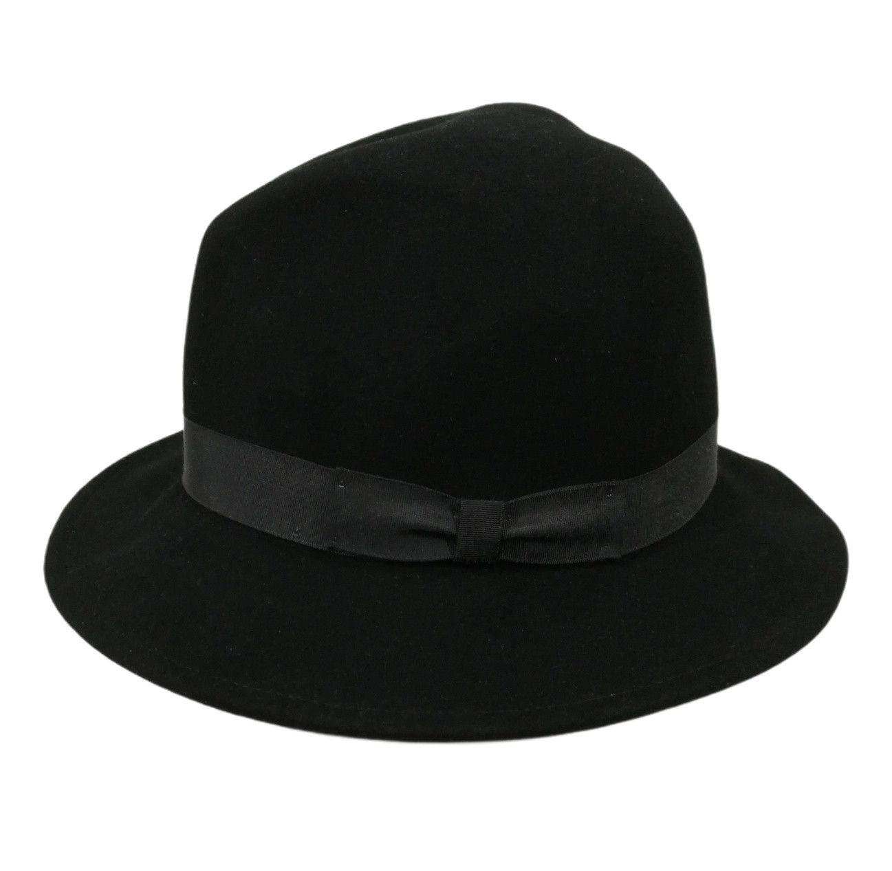 Vintage 🔥DOPE RARE!!!! Vintage New York Black Wool Felt Fedora Hat Size ONE SIZE - 11 Thumbnail