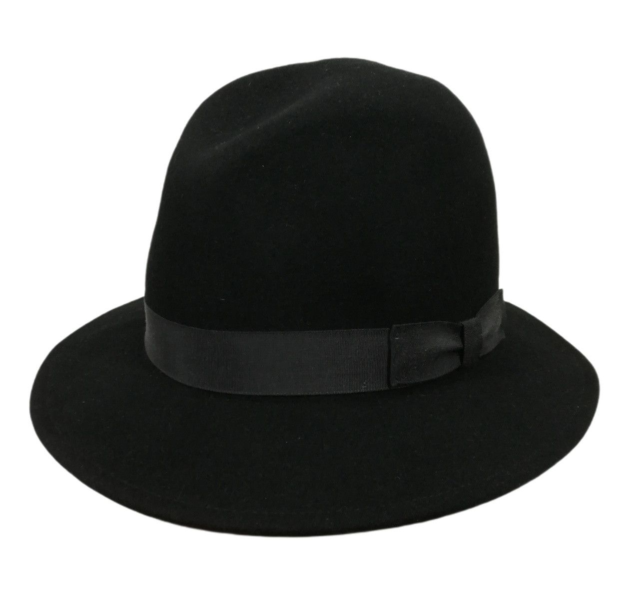 Vintage 🔥DOPE RARE!!!! Vintage New York Black Wool Felt Fedora Hat Size ONE SIZE - 10 Thumbnail